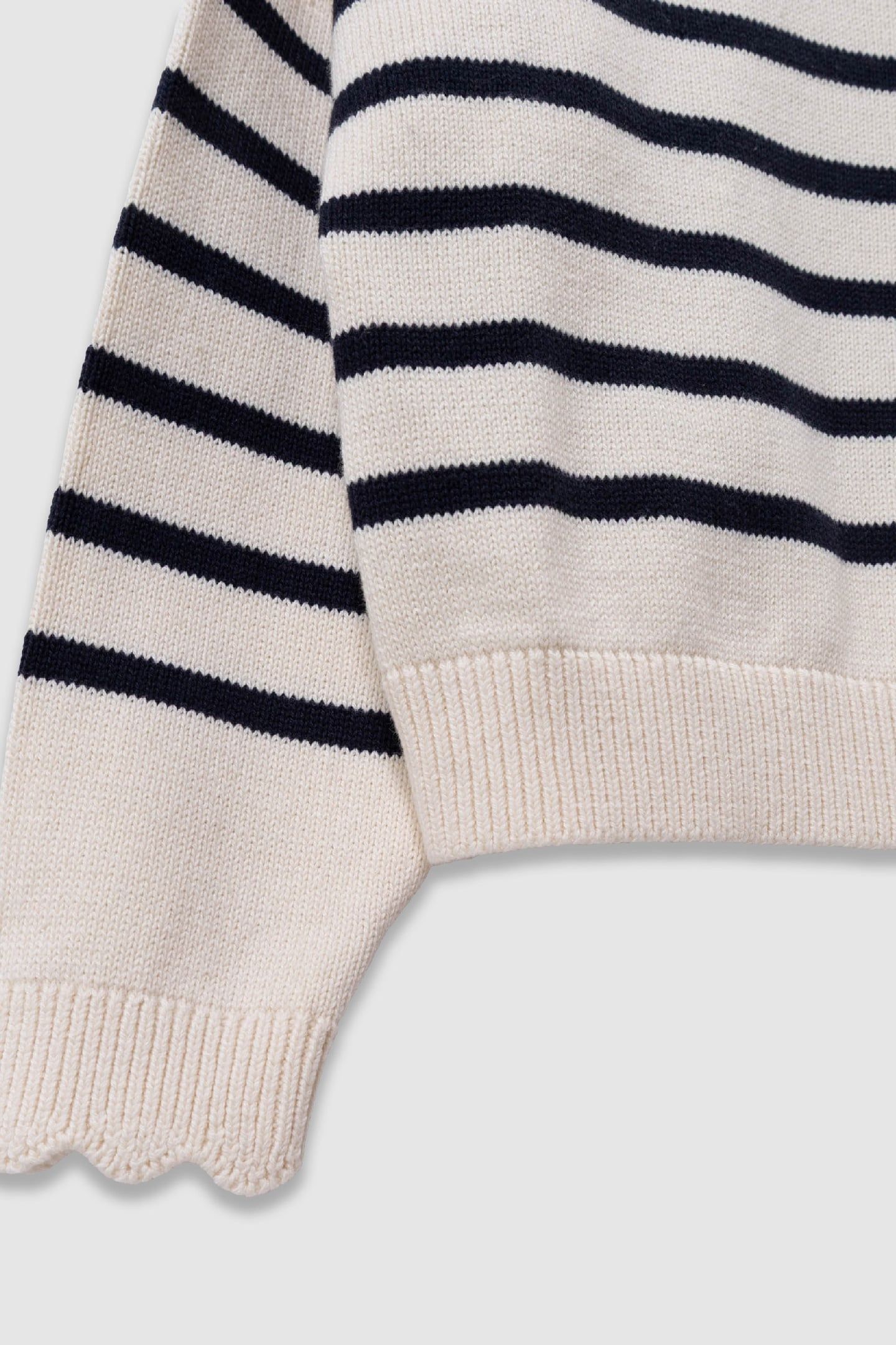 STRIPED OPENWORK SAILOR SWEATER 4