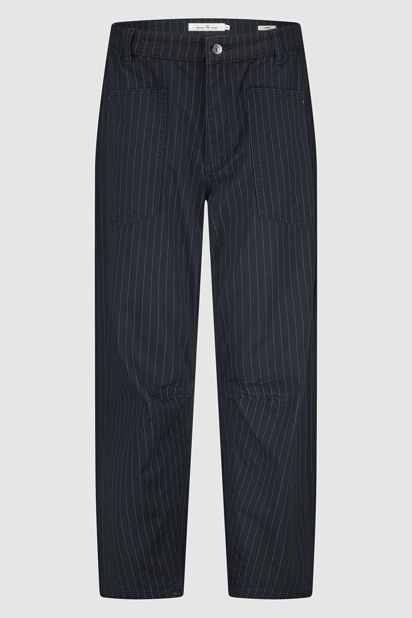 JANE DENIM WASHED BLACK STRIPE 1