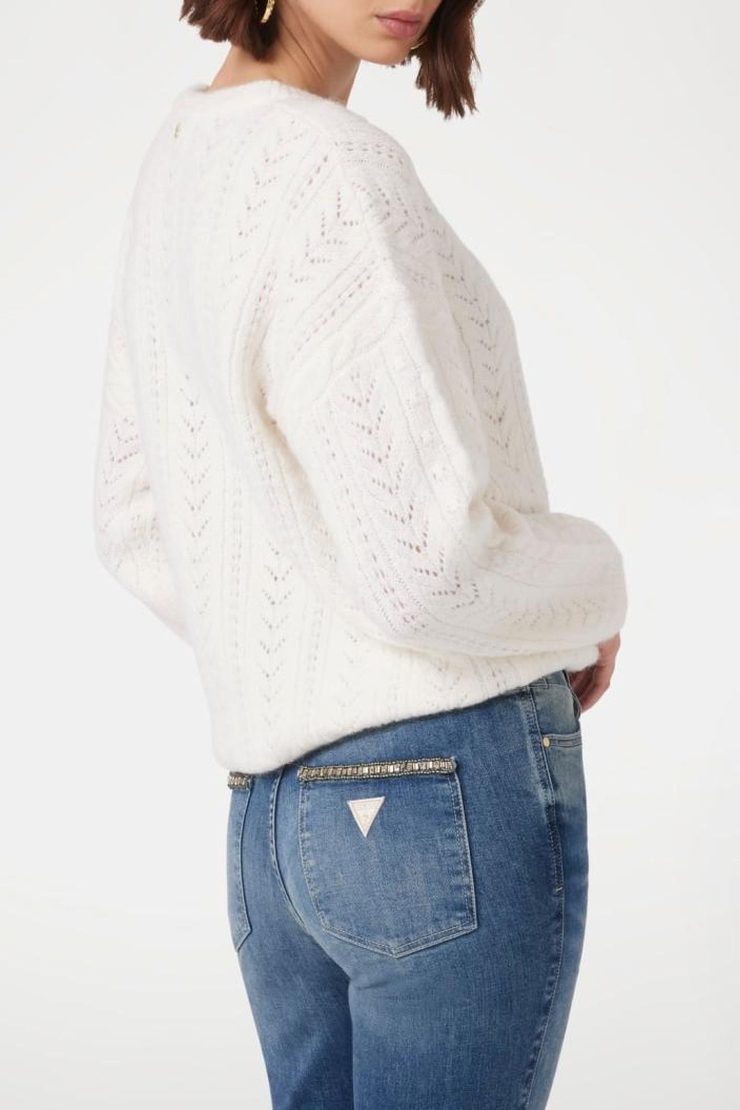 GUESS ECO LS CN SYLVIE POINTEL DOVE WHITE 5