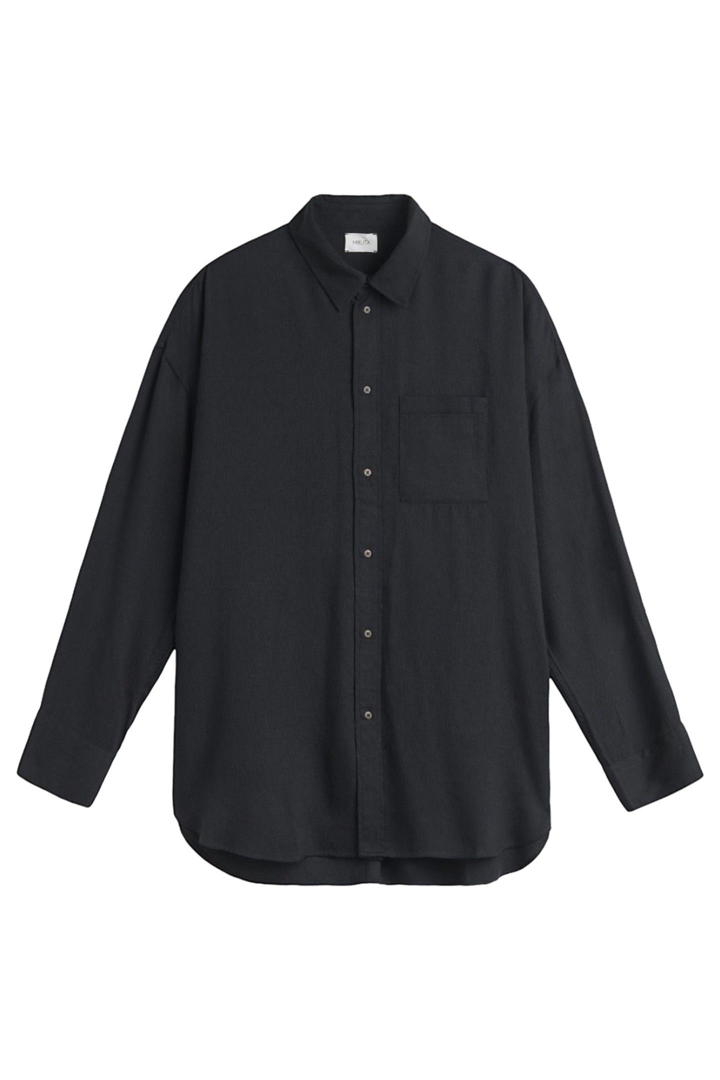 THE BLACK FLOWY SHIRT DRESS BLACK 3