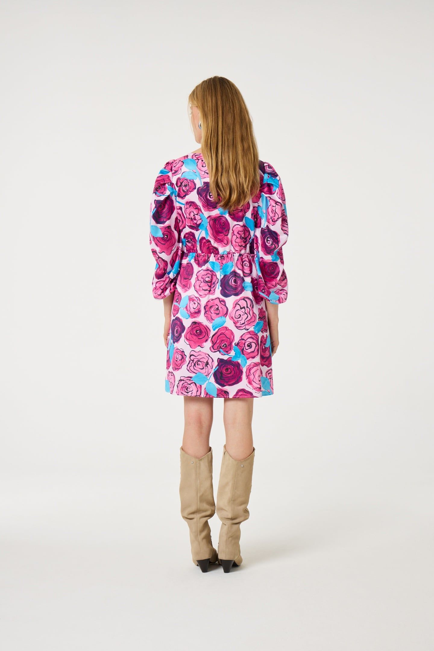 SARINA DRESS PINK DARLING/AZURE B 3
