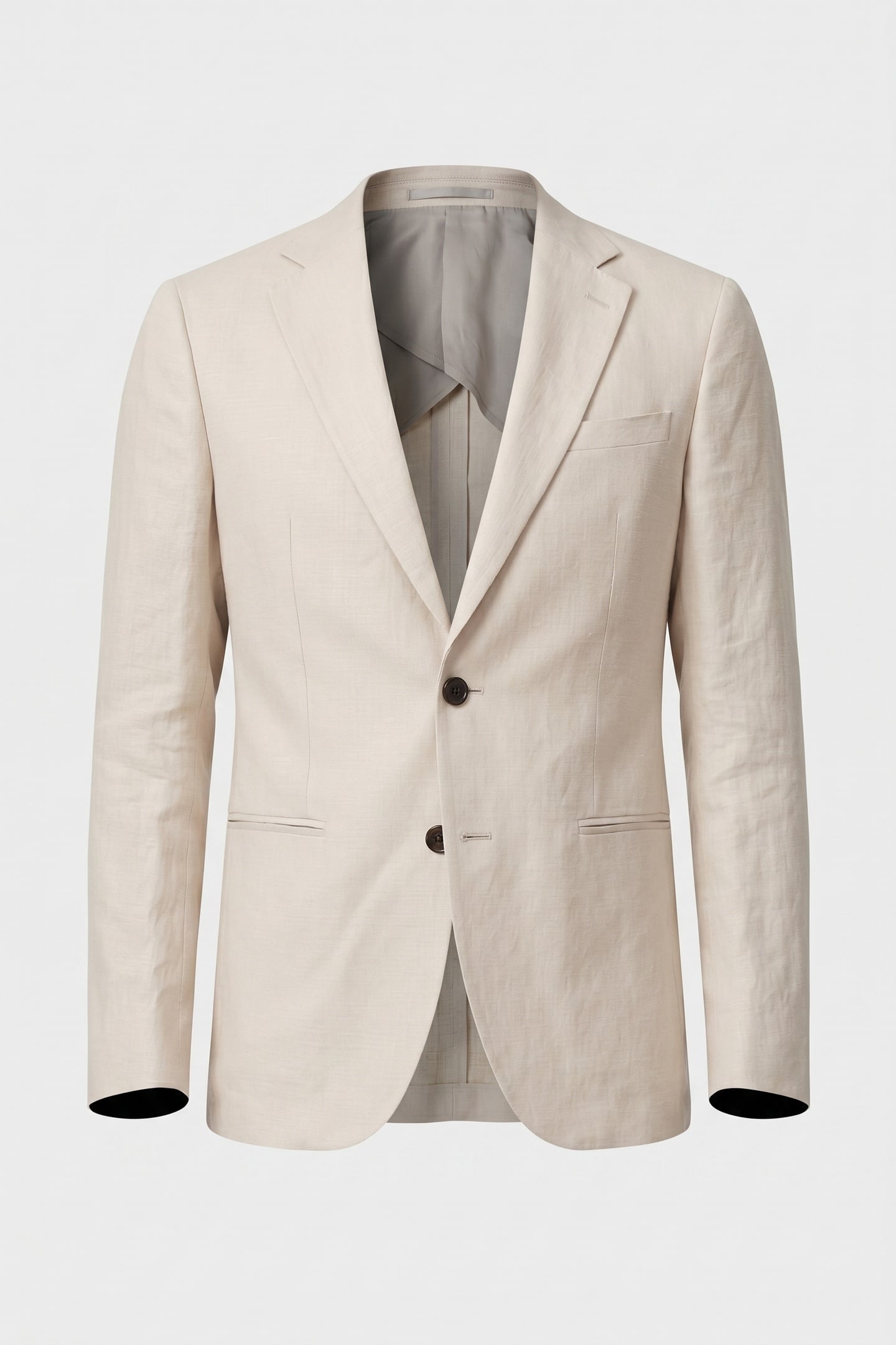 FORMAL LINEN JACKET STONE 3