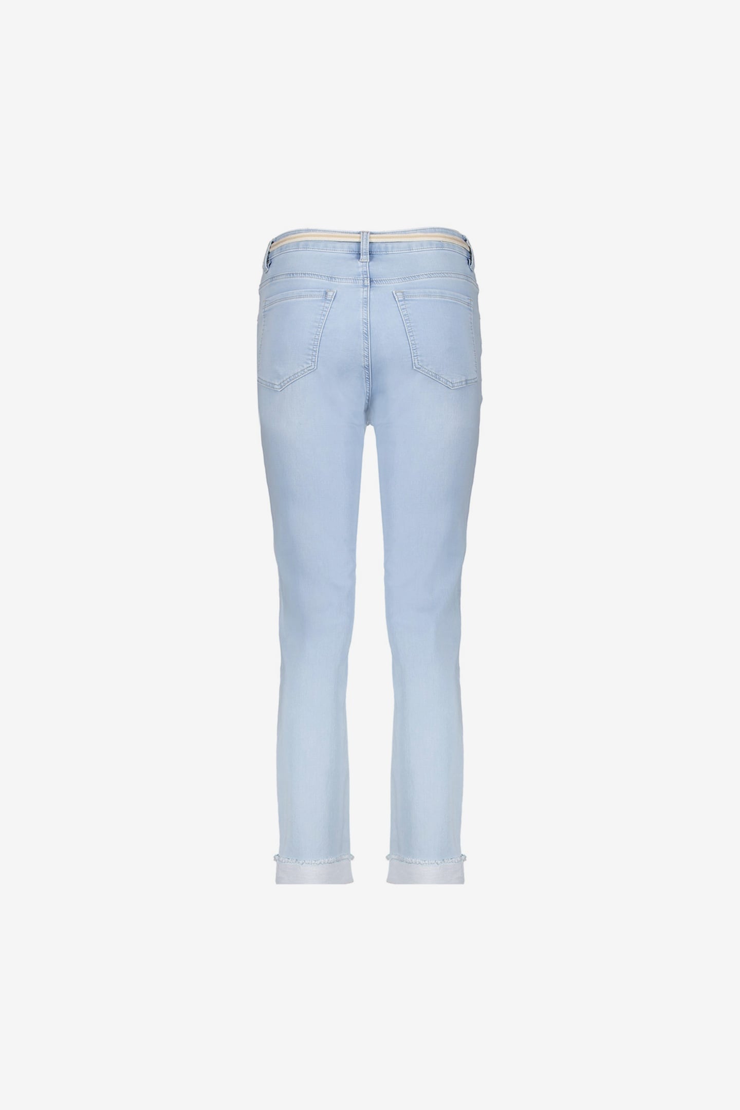 JEANS + TURN-UP BLEACHED DENIM 2