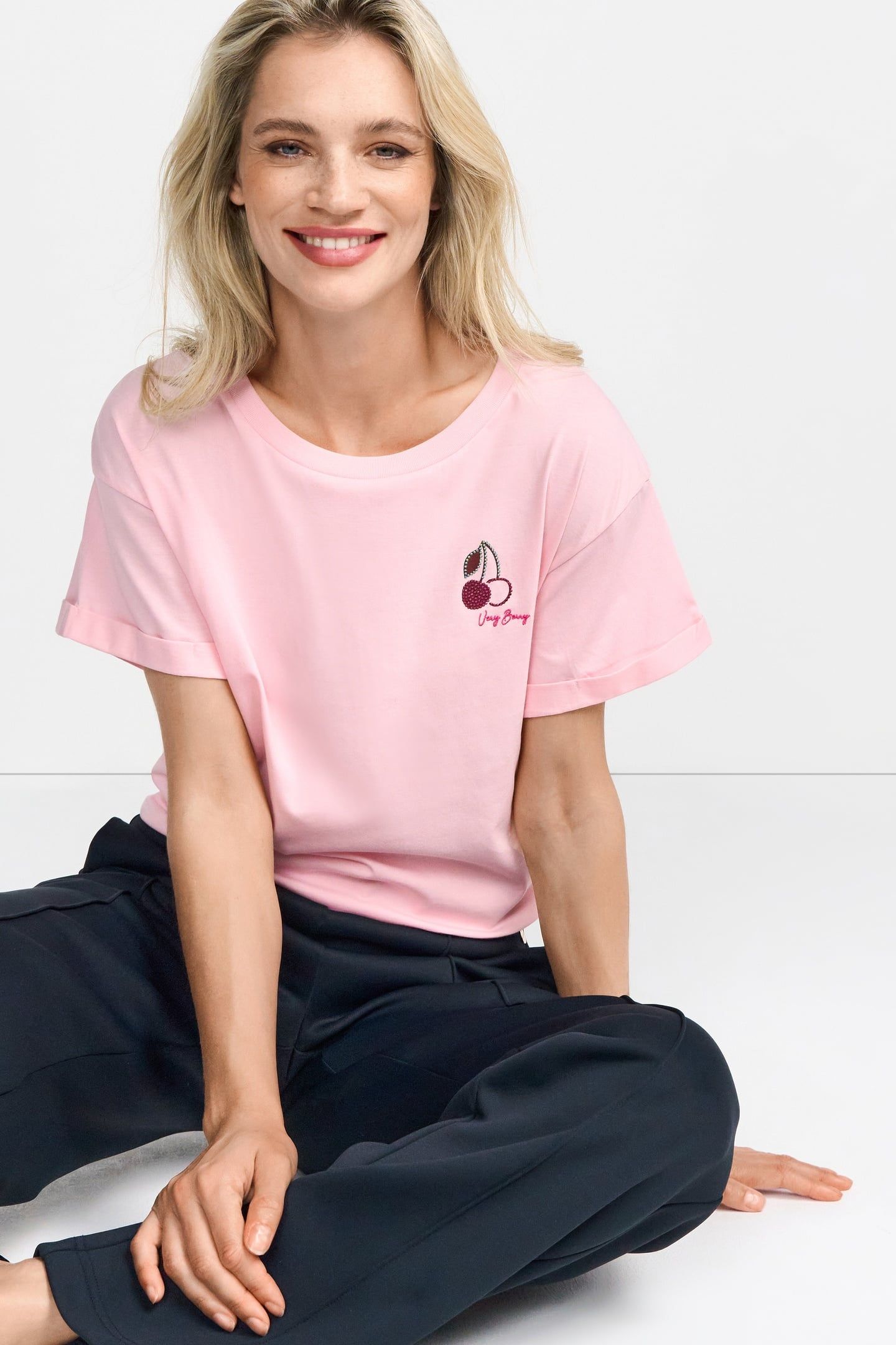 BOYFRIEND SPARKLE ORGANIC SHIRT STRAWBERRY CREAM 5