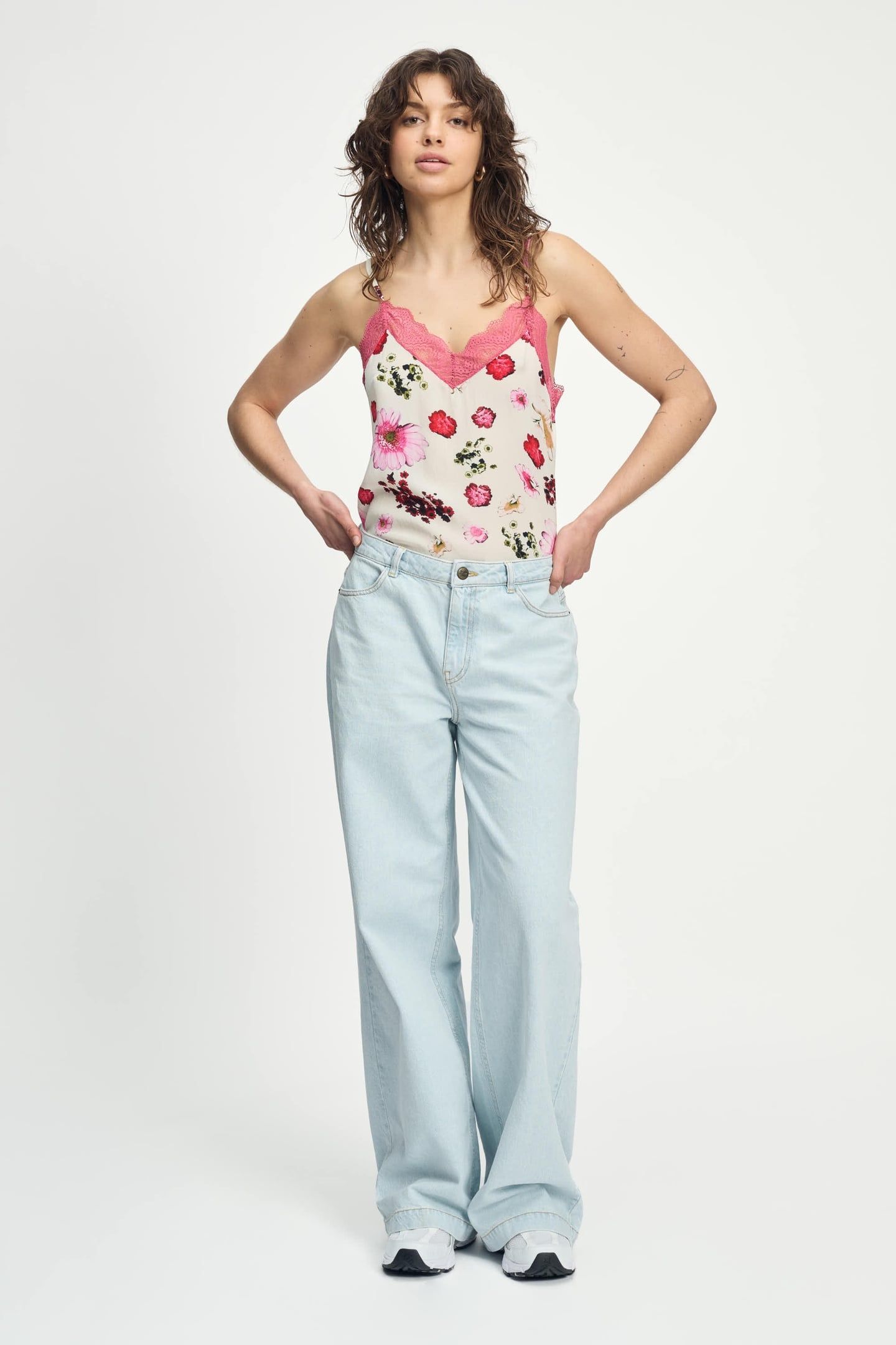 TOP - CAMI BOUQUET CREAM 2