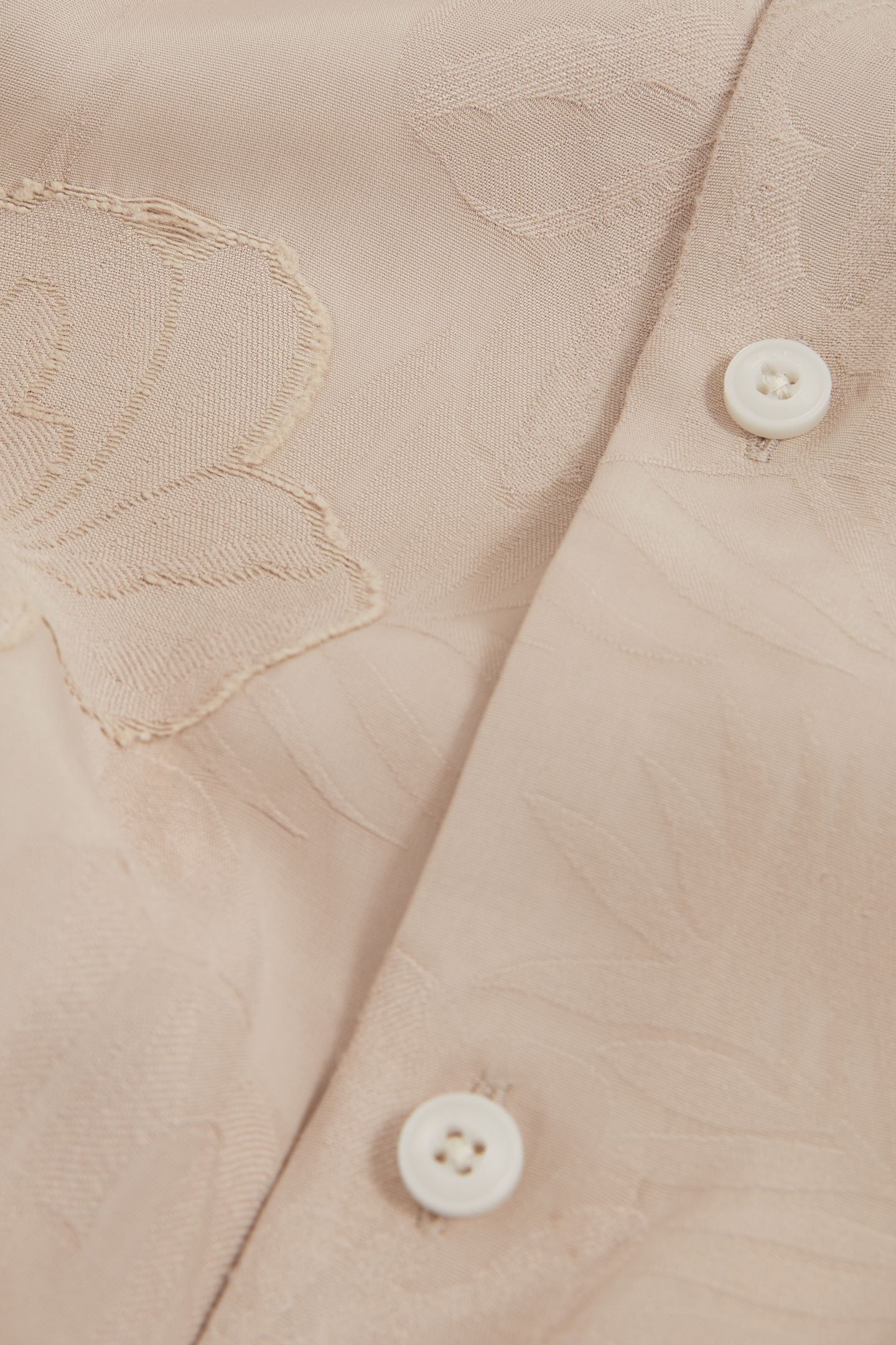 SS FLORAL JACQUARD SHIRT OATMEAL 6