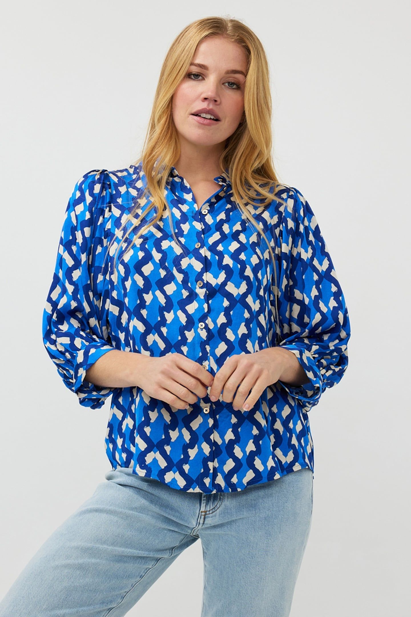 BLOUSE BIG SLVE UTOPIA FANTASY PRINT 2