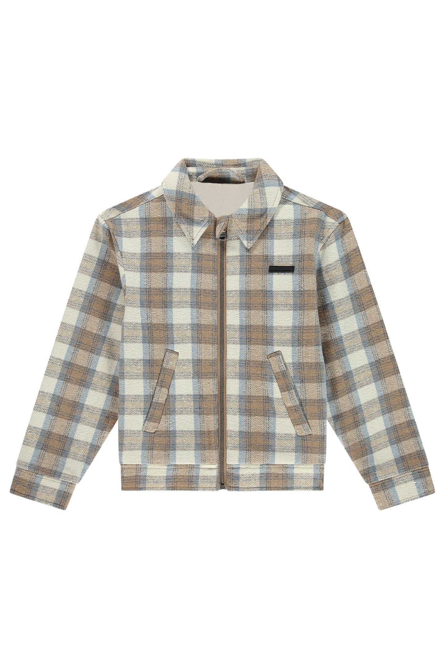 DANNI PLAID JACKET WALNUT 1