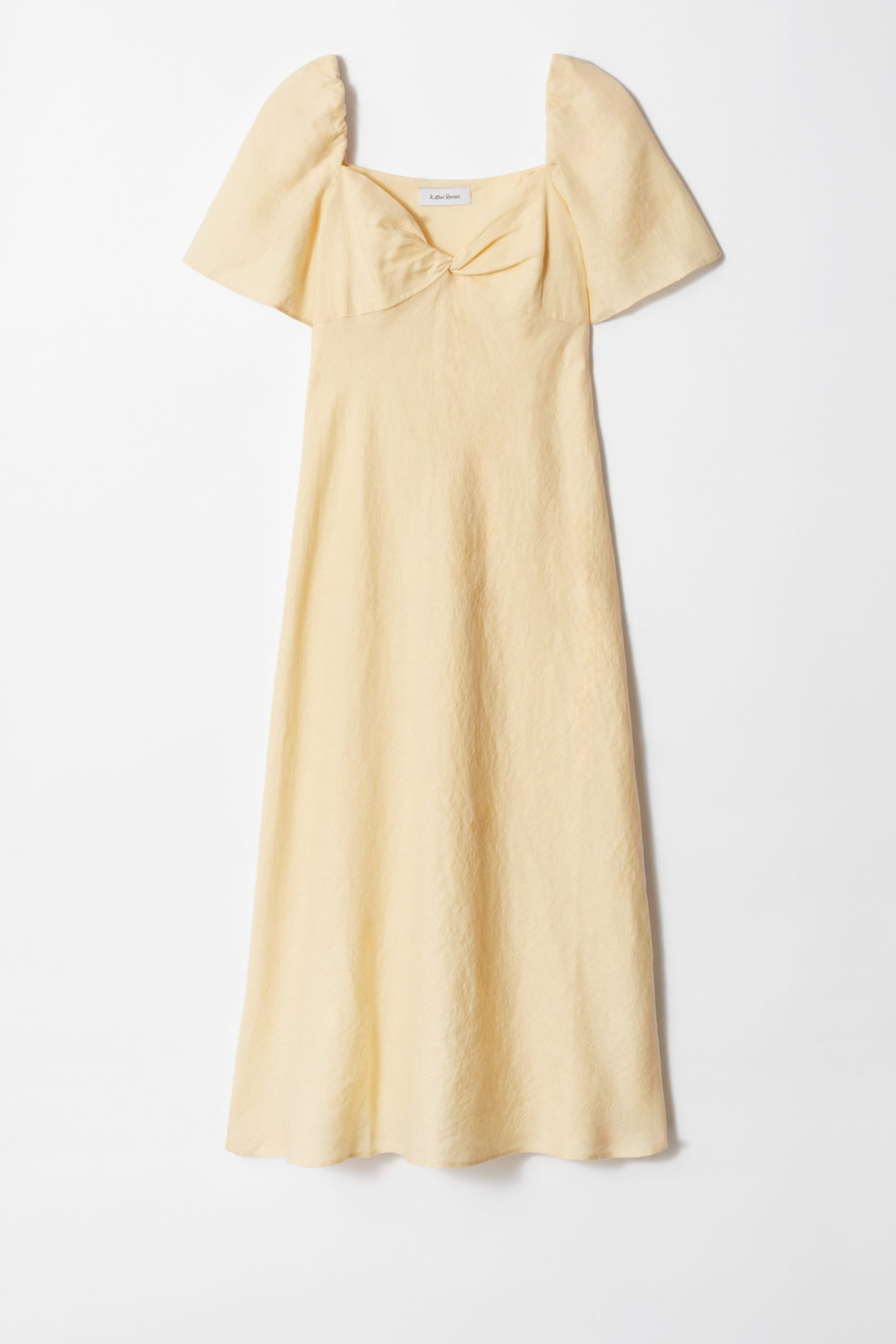 NICOLETTA LINEN DRESS YELLOW 4