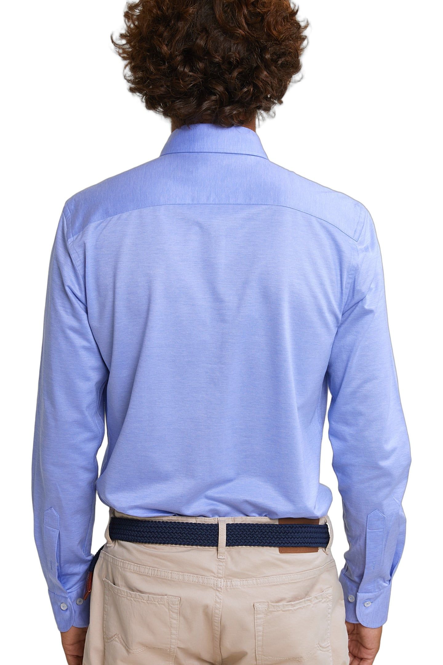 SLIM FIT UNI COTTON SHIRT BLUE 3