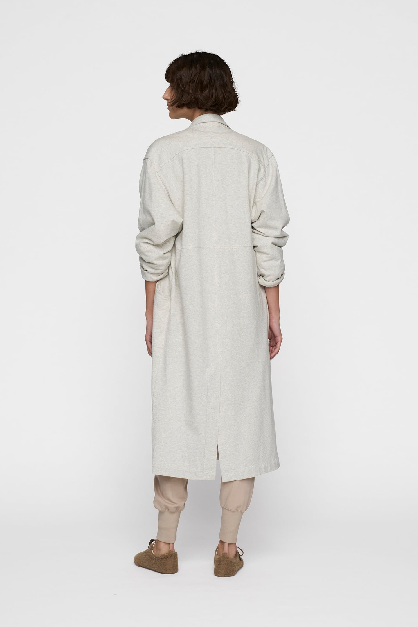 LONG BLAZER JERSEY LIGHT GREY MELEE 3