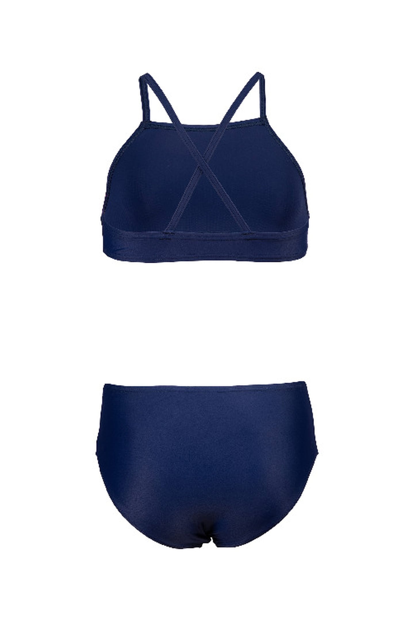 GIRLS' GRAPHIC SWIMSUIT BIKINI CRO NAVY 8