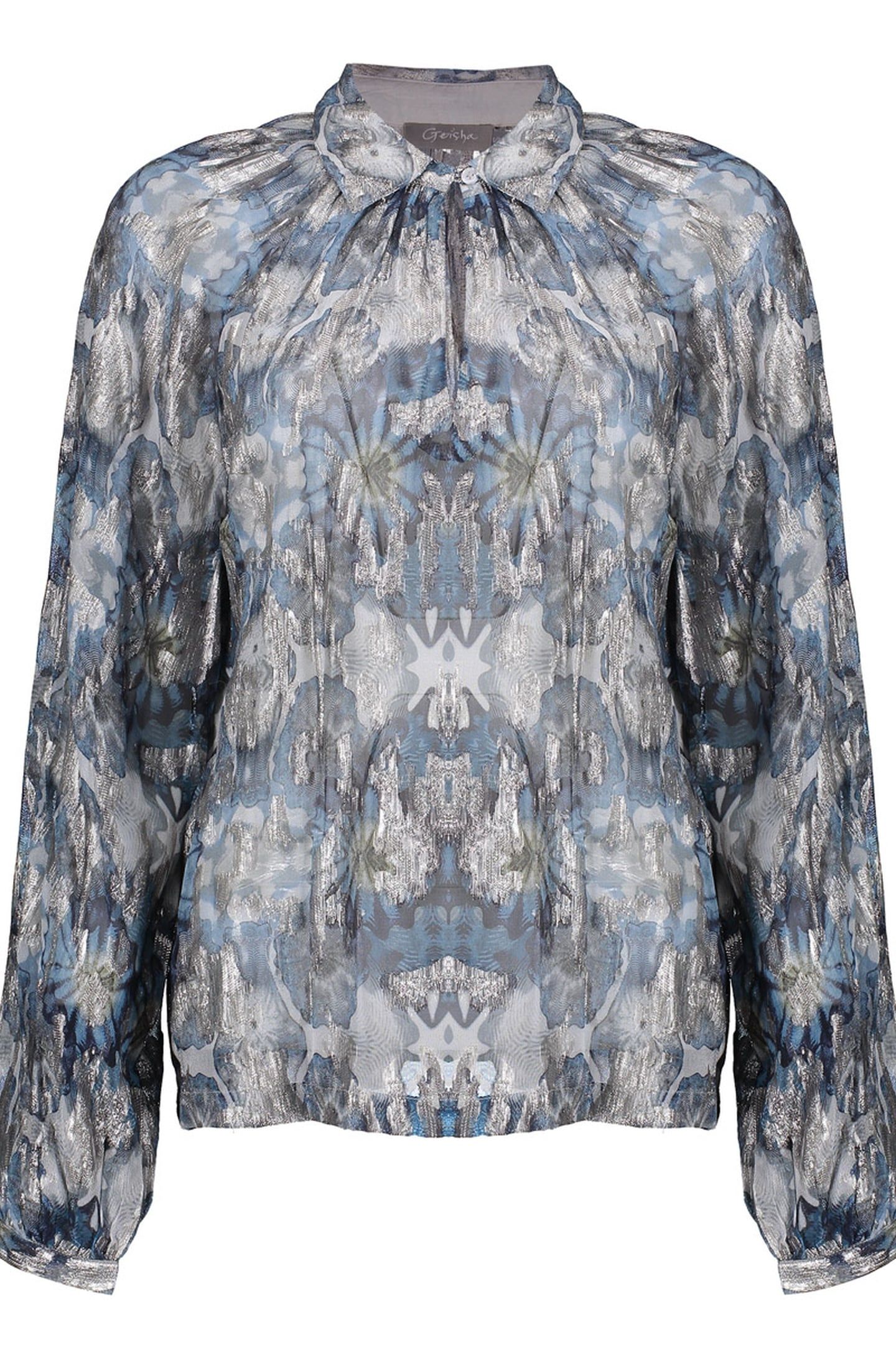 BLOUSE BLUE/SILVER 1