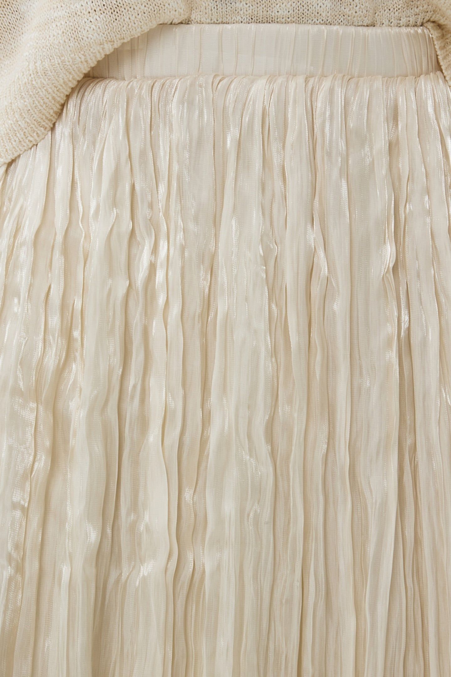 SKIRT PLISSE CHANGEANT OFF WHITE 9