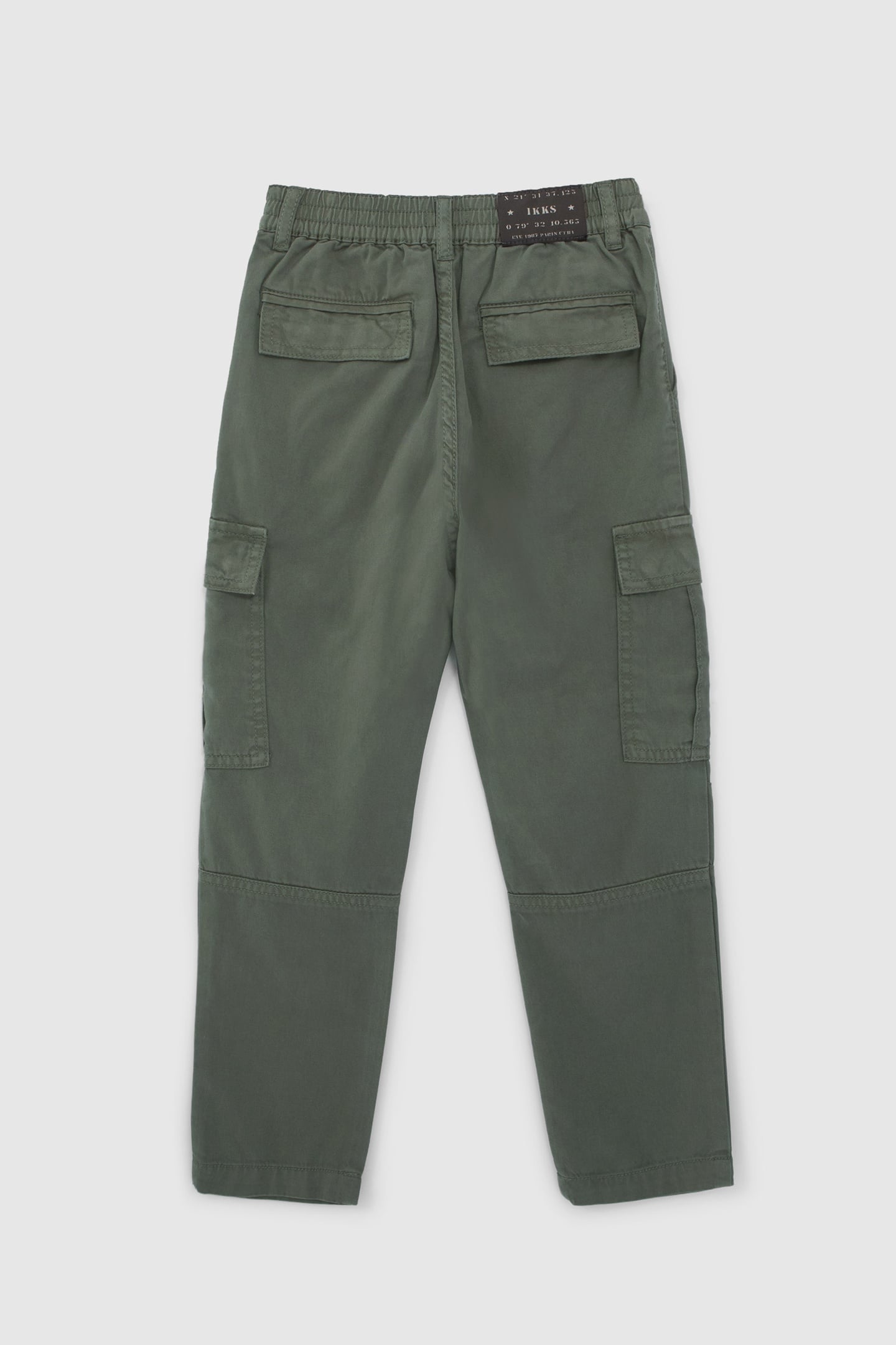 BOYS’ KHAKI CARGO TROUSERS WITH ELASTICATED WAIST 3