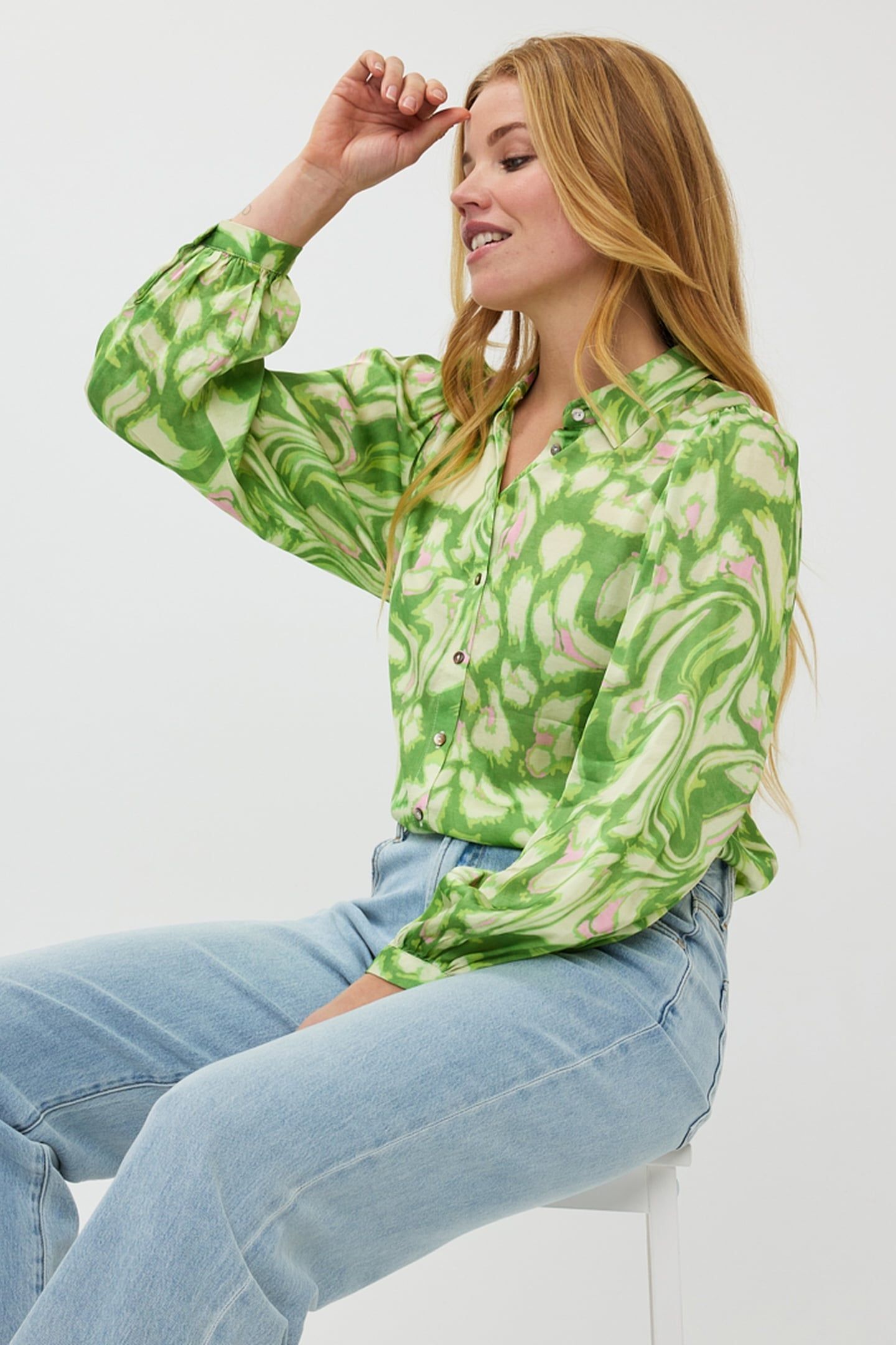 BLOUSE BASIC FLORAL TREASURE PRINT 10