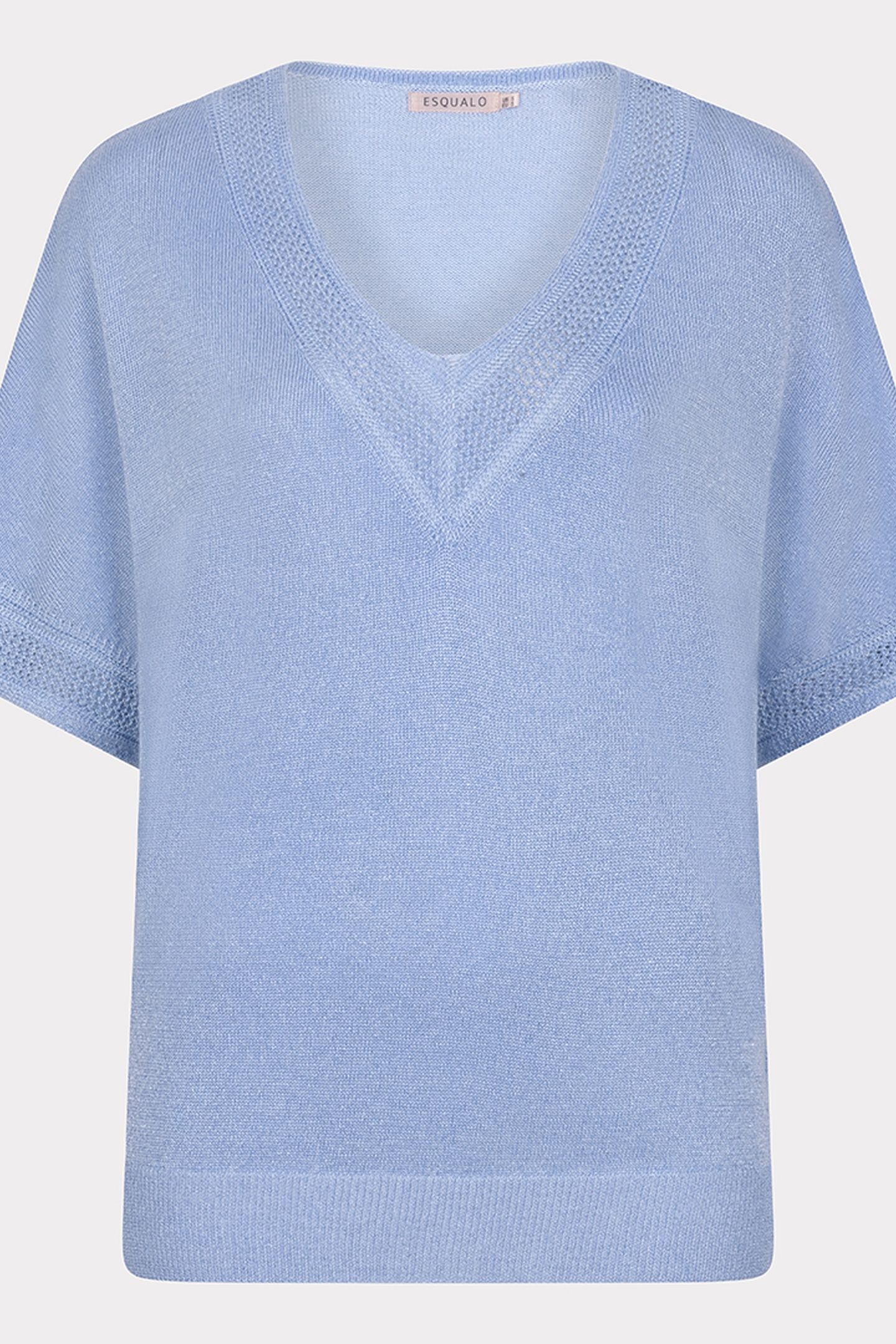 SWEATER BATWING POINTELLE LUREX SKY BLUE 4