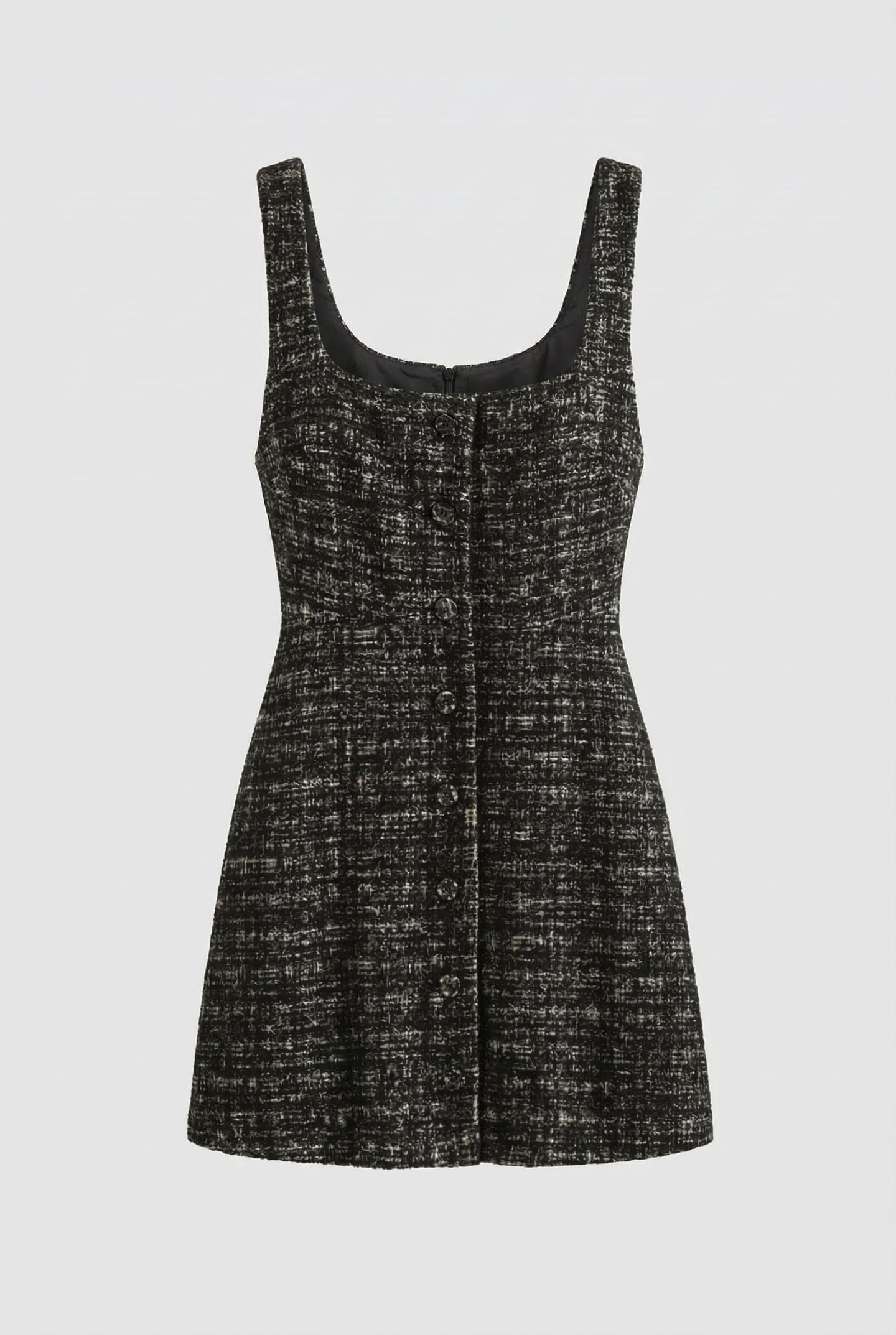 ROSALI TWEED DRESS BLACK 3