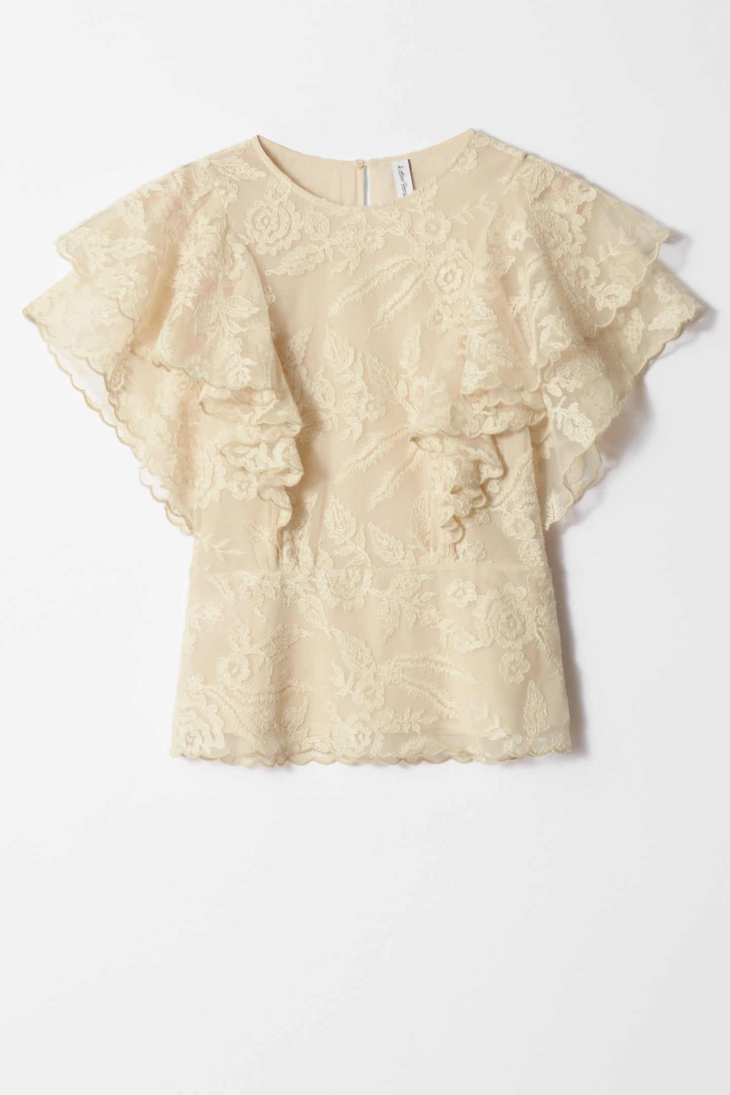 EVELYN LACE BLOUSE SPEED BEIGE 3