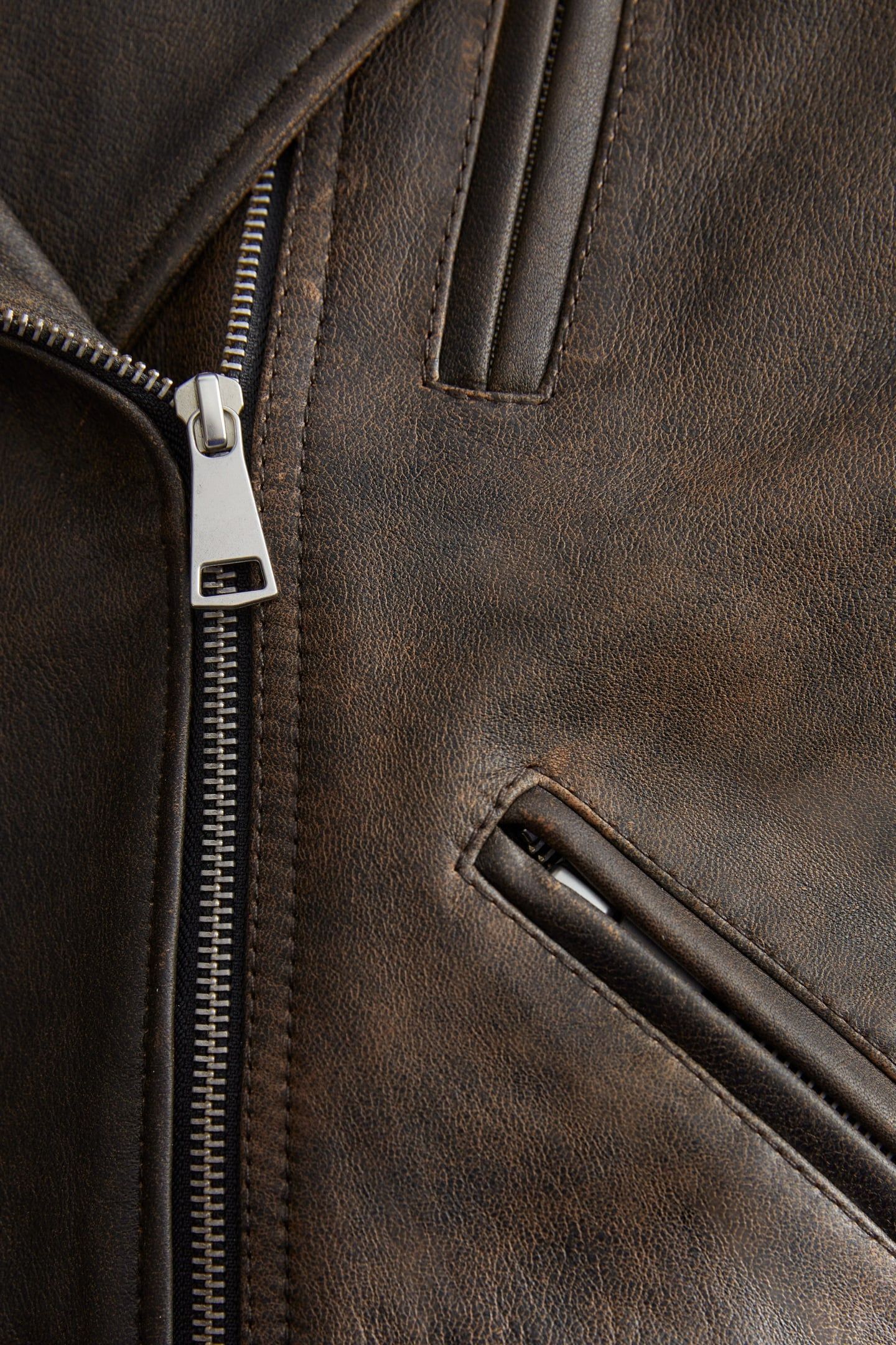 CARMELA LEATHER JACKET BROWN 4