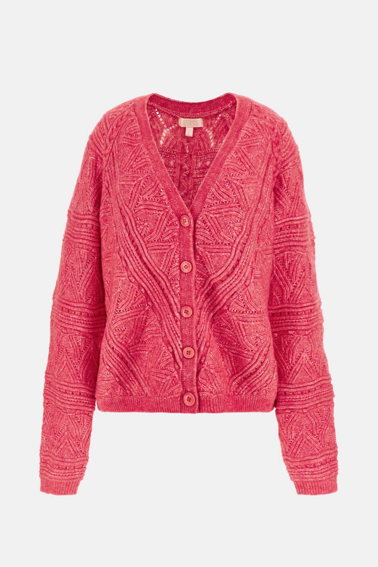 GUESS ECO LS VN POINTELLE AMEL SPRING CORAL 1