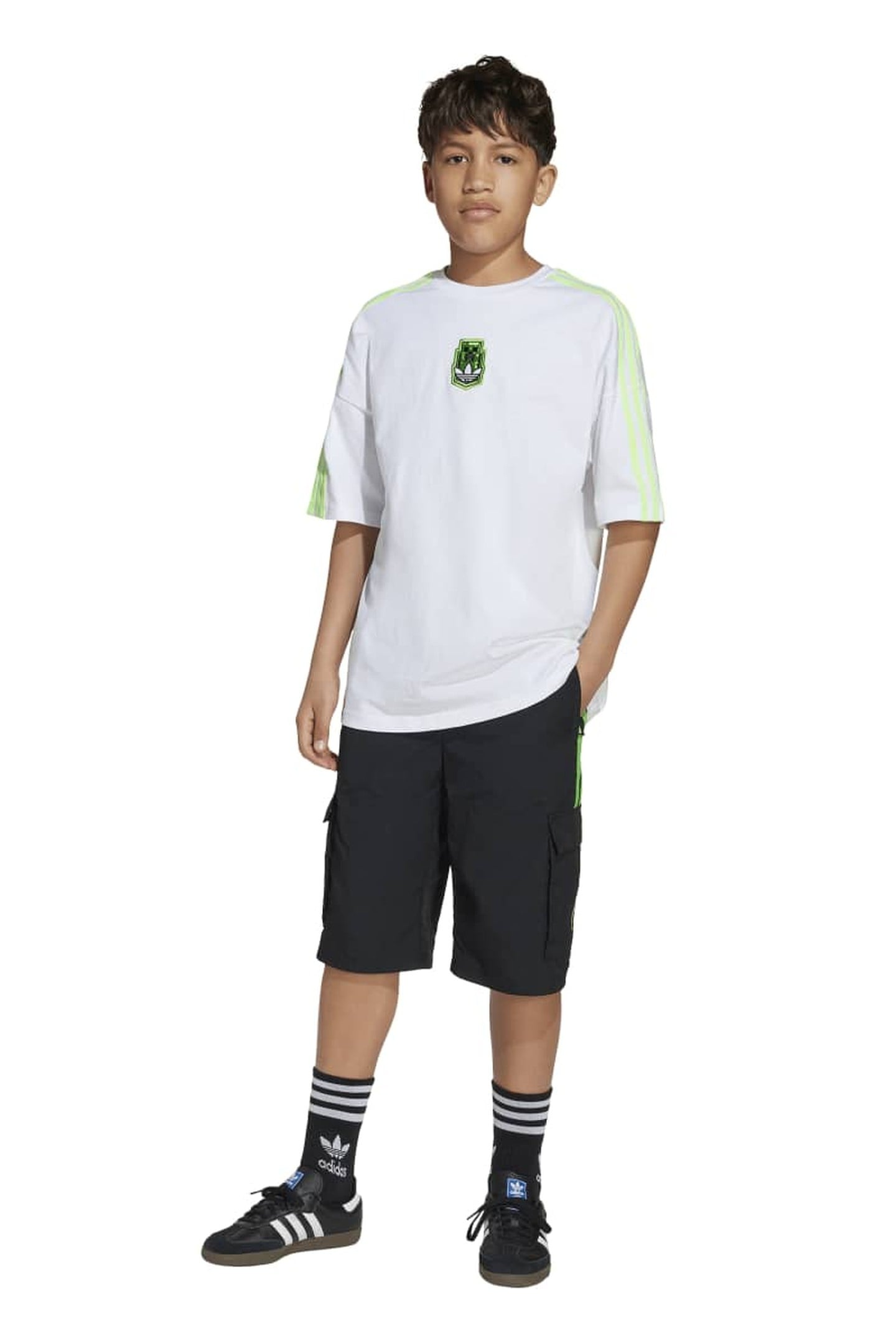 ORIGINALS ADIDAS ORIGINALS X MINECRAFT CARGO SHORTS KIDS 3