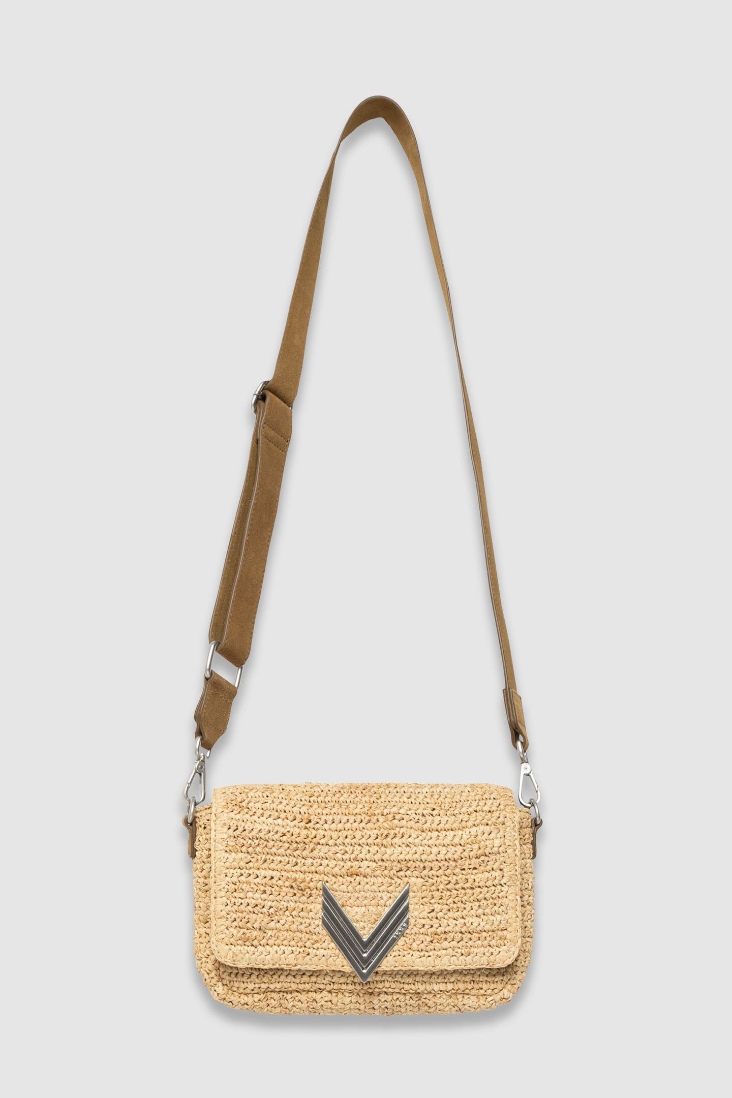 BEIGE RAFFIA AND SUEDE MIX THE 111 RAFFIA 2