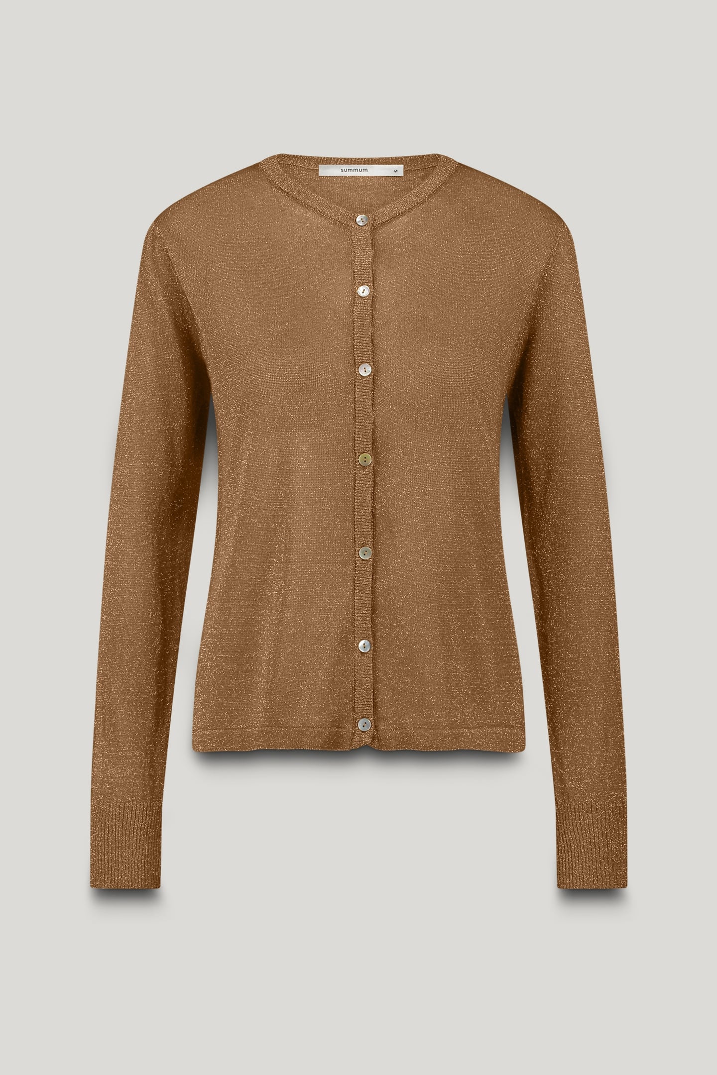 CARDIGAN LUREX KNIT PEANUT 4