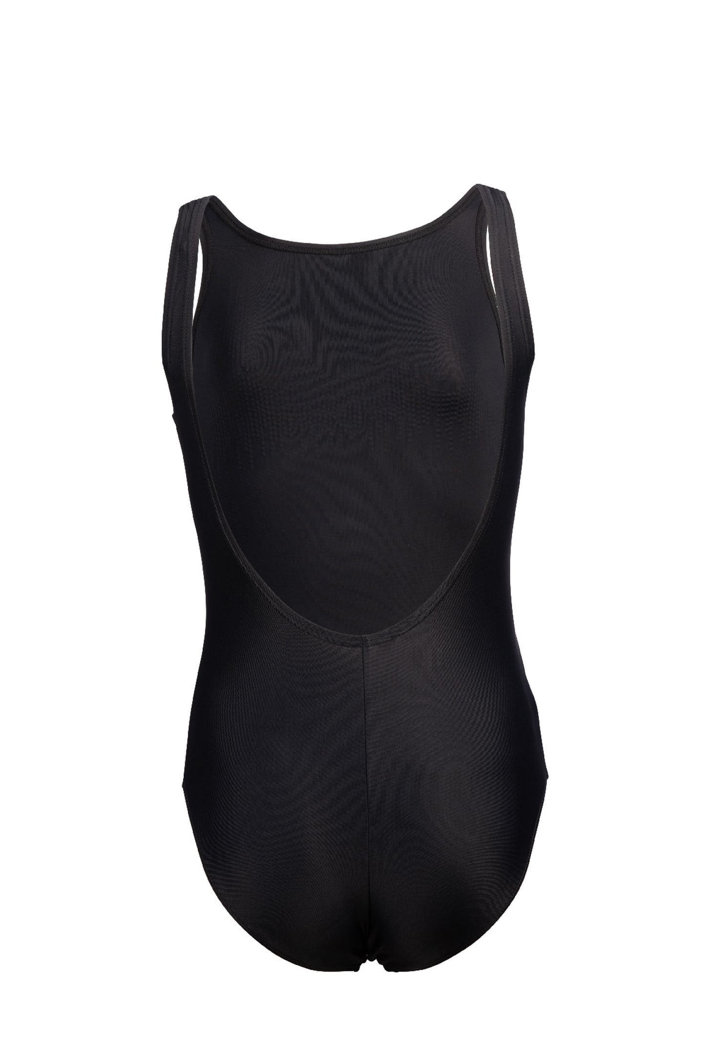 GIRLS' GRAPHIC SWIMSUIT U BACK BLACK 6