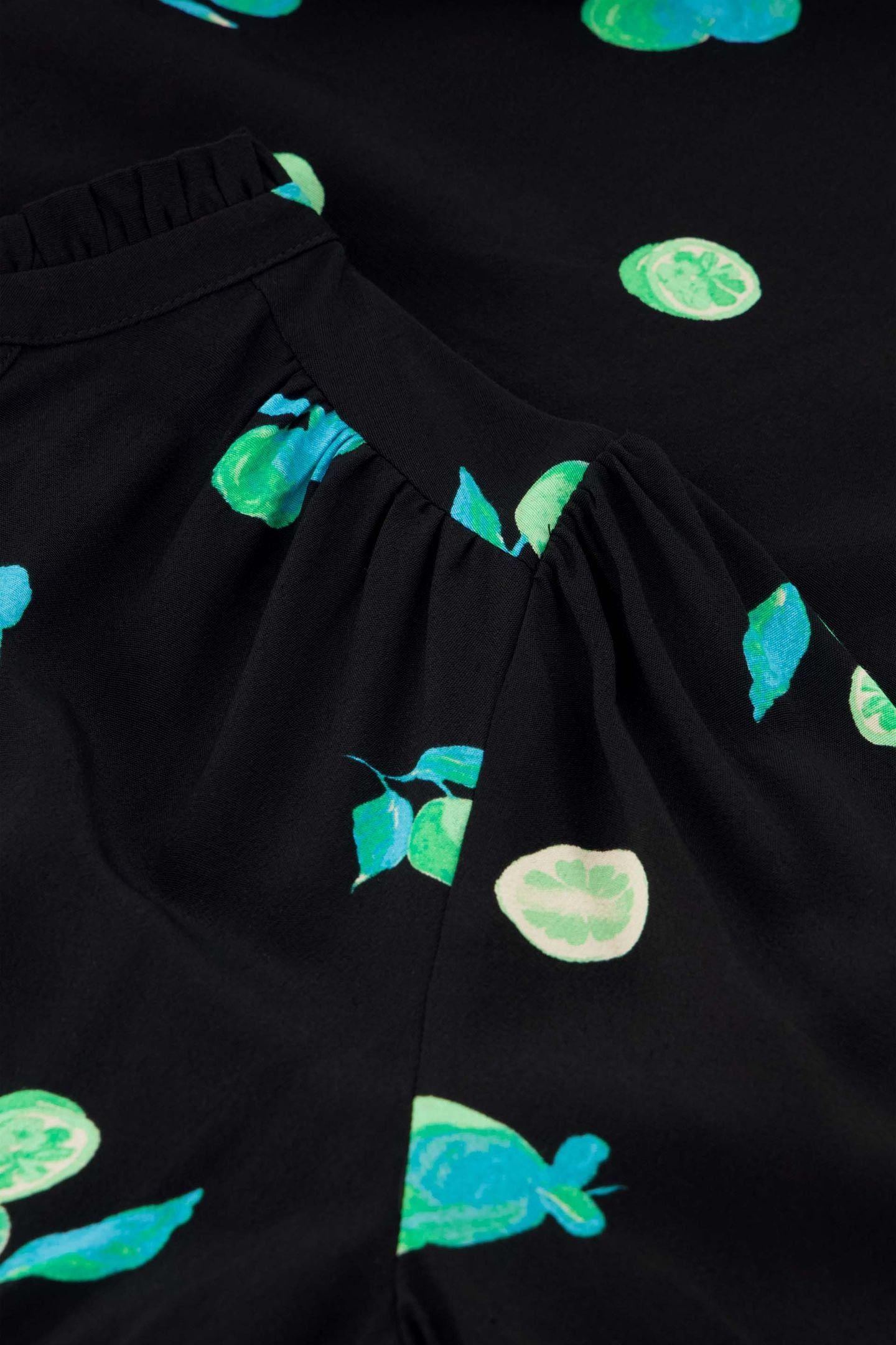ANISSA DRESS BLACK/GREEN ZEST 5