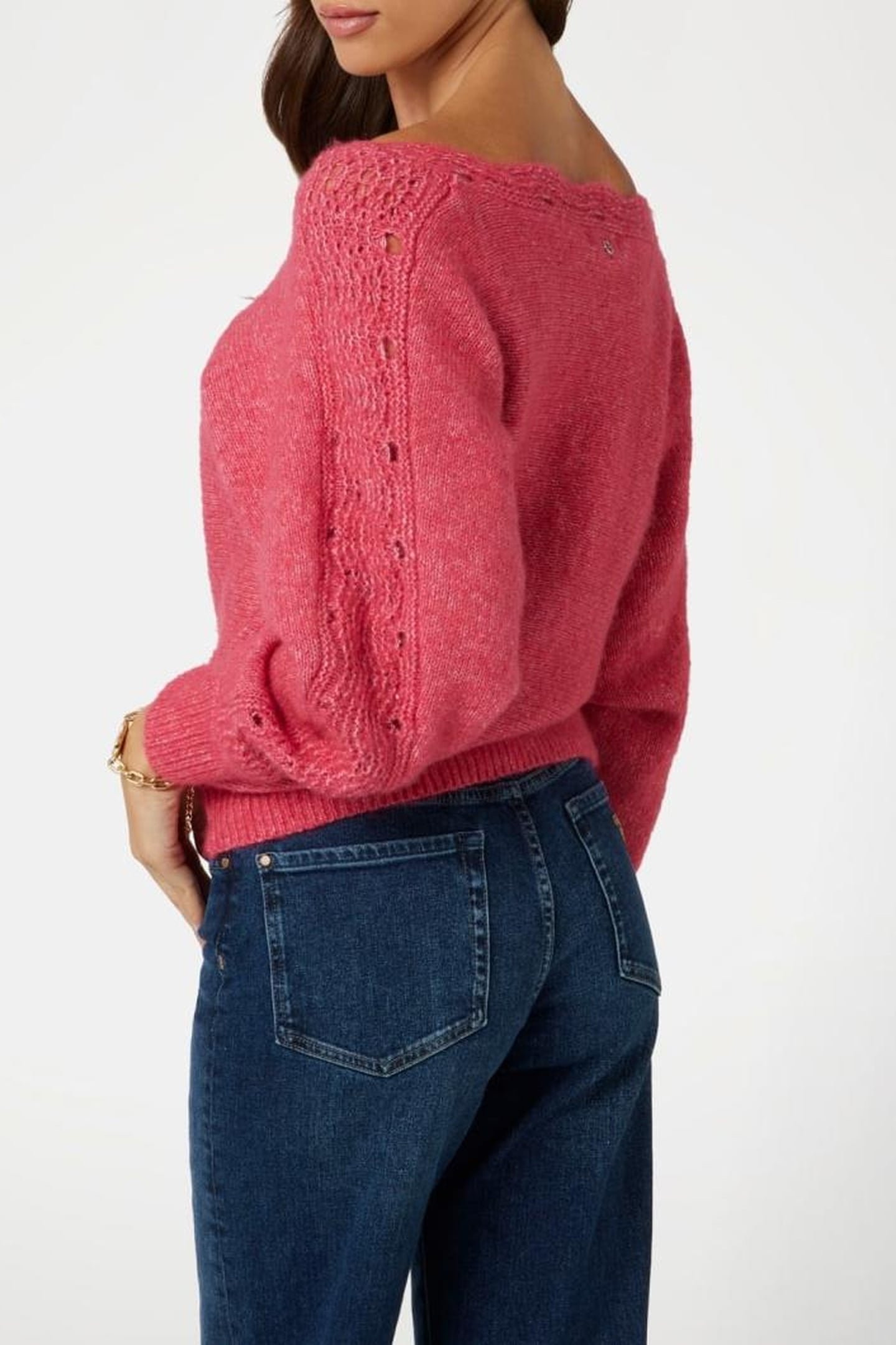 GUESS ECO LS BN MALORIE DOLMAN SPRING CORAL 3