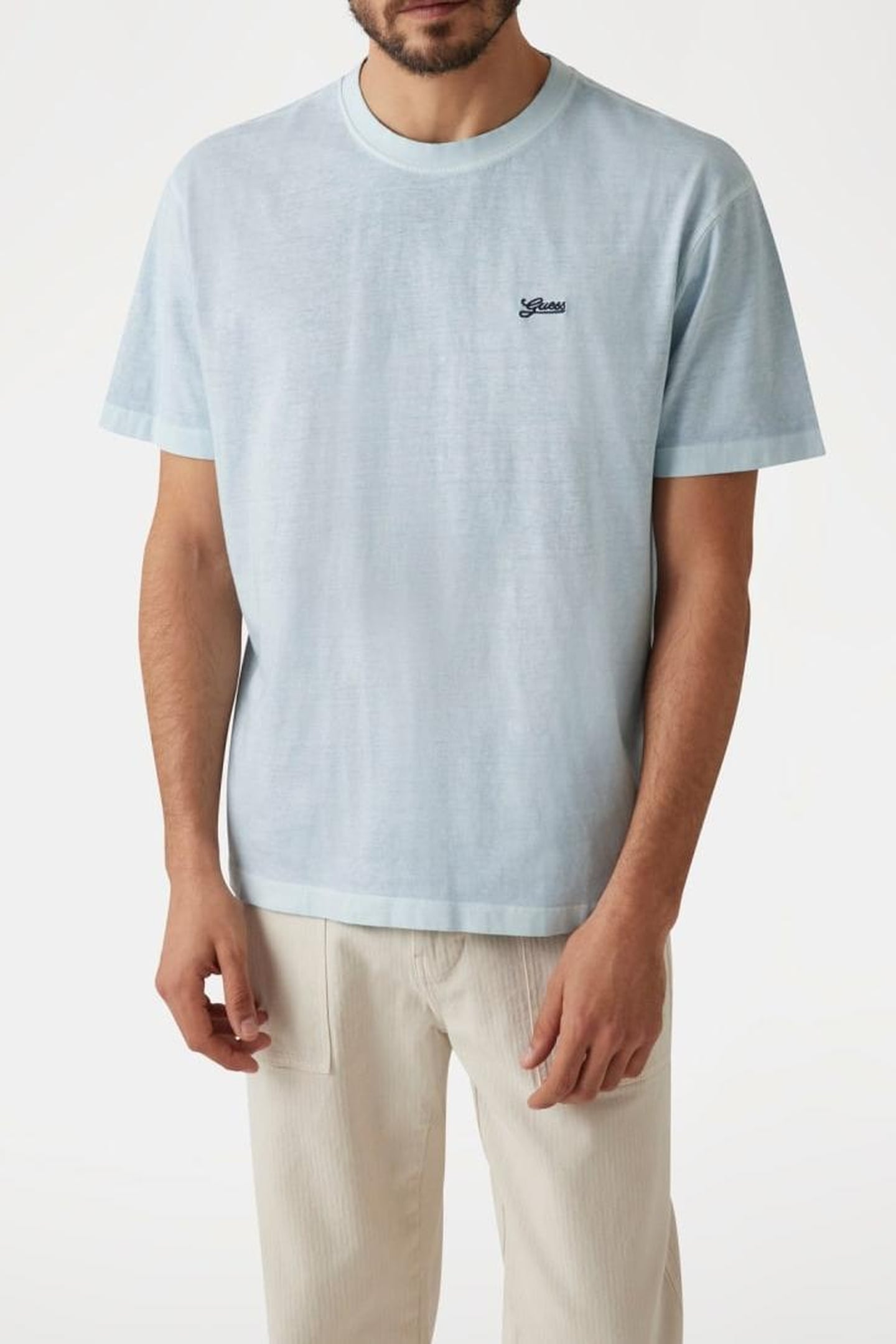 GUESS ECO SS CN INSIDE SPRAY T SMART BLUE 4