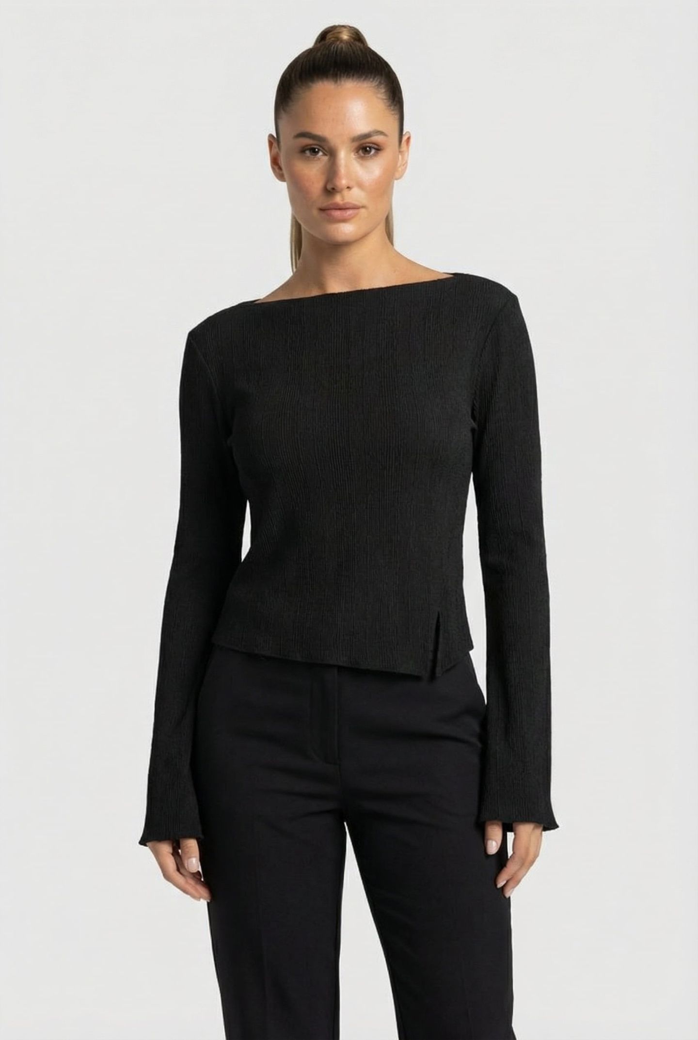 NIKKI BLOUSE BLACK 1