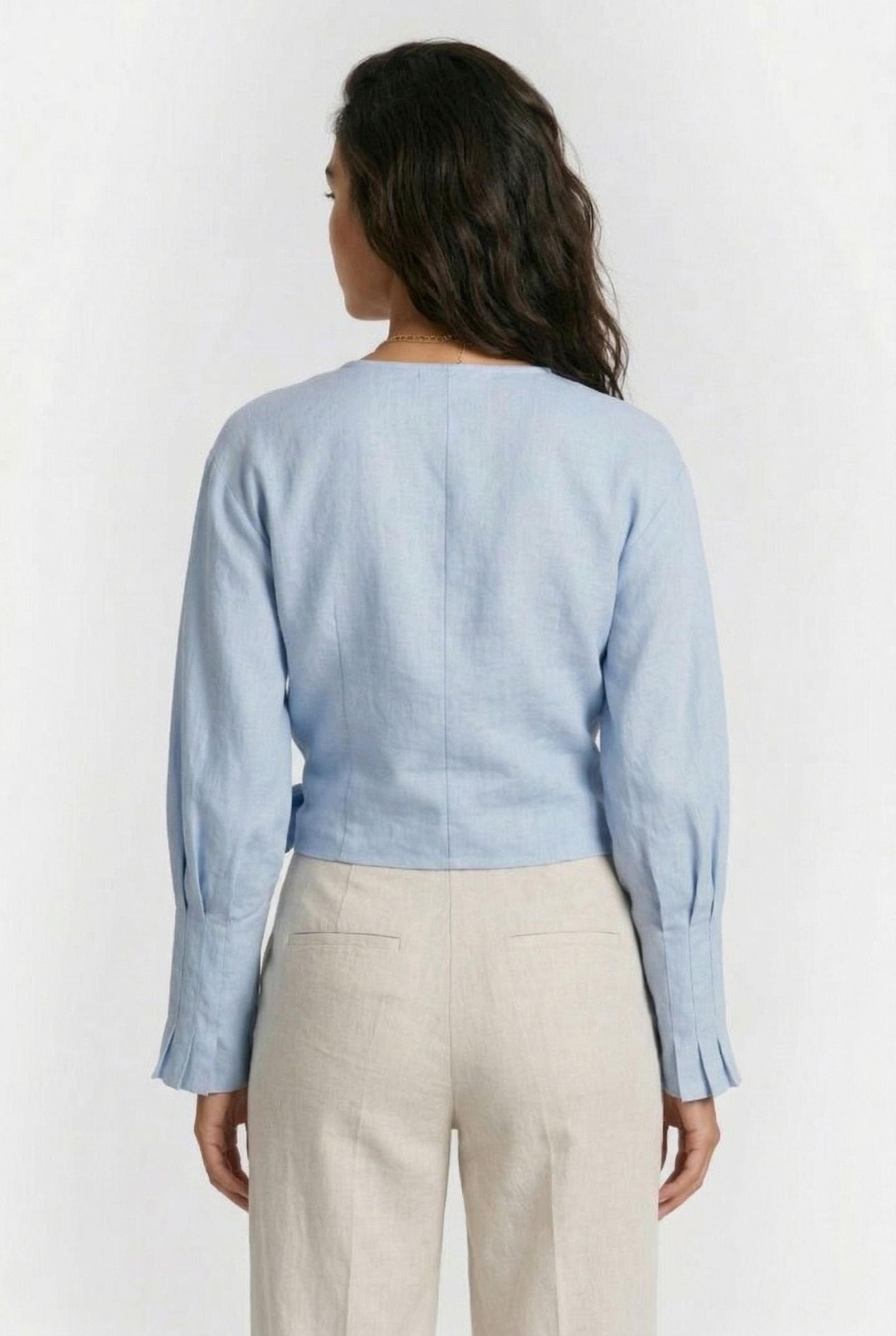 DOT BLOUSE BLUE 2