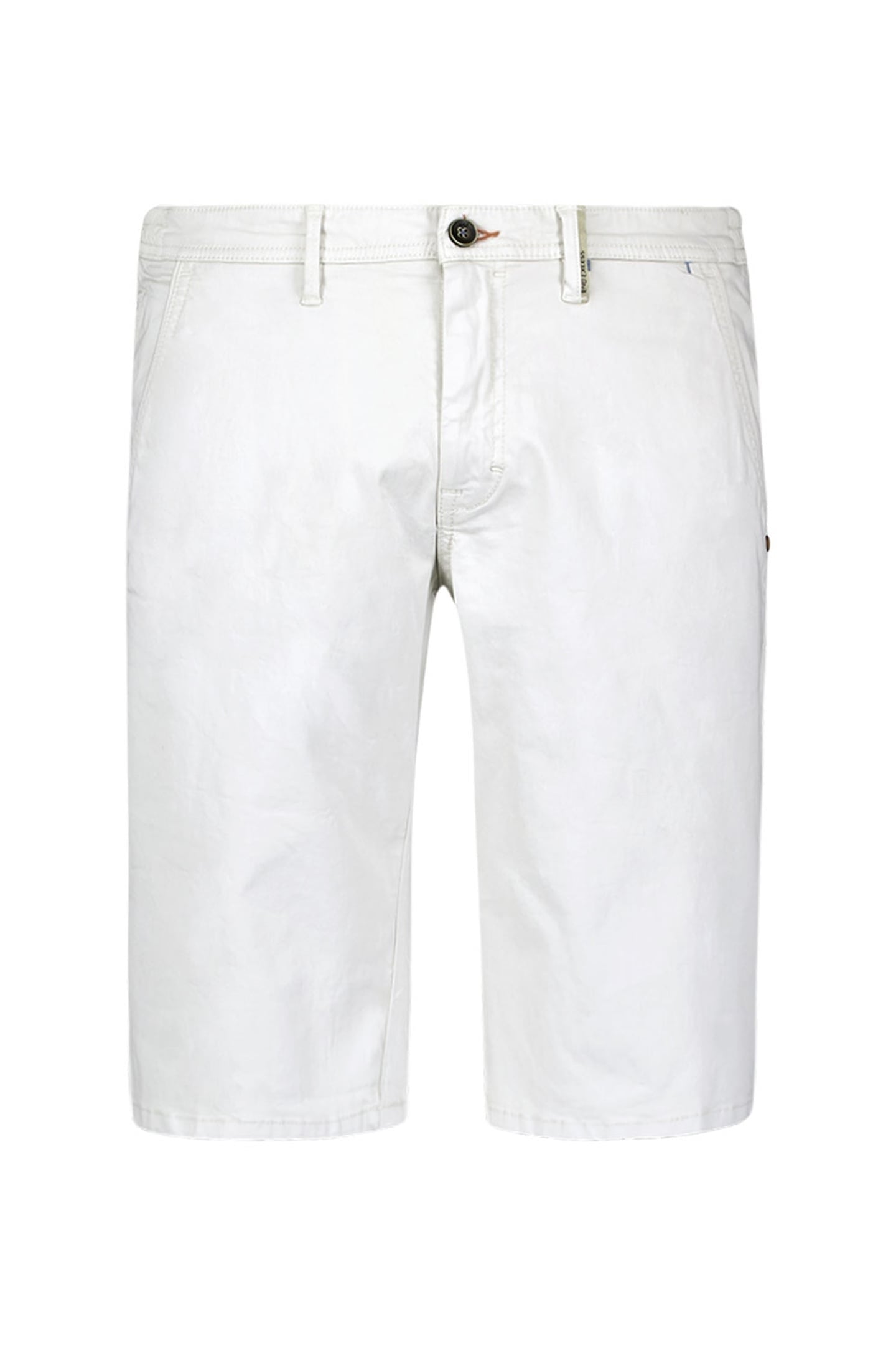 SHORT CHINO GARMENT DYED TWILL STRETCH WHITE 4