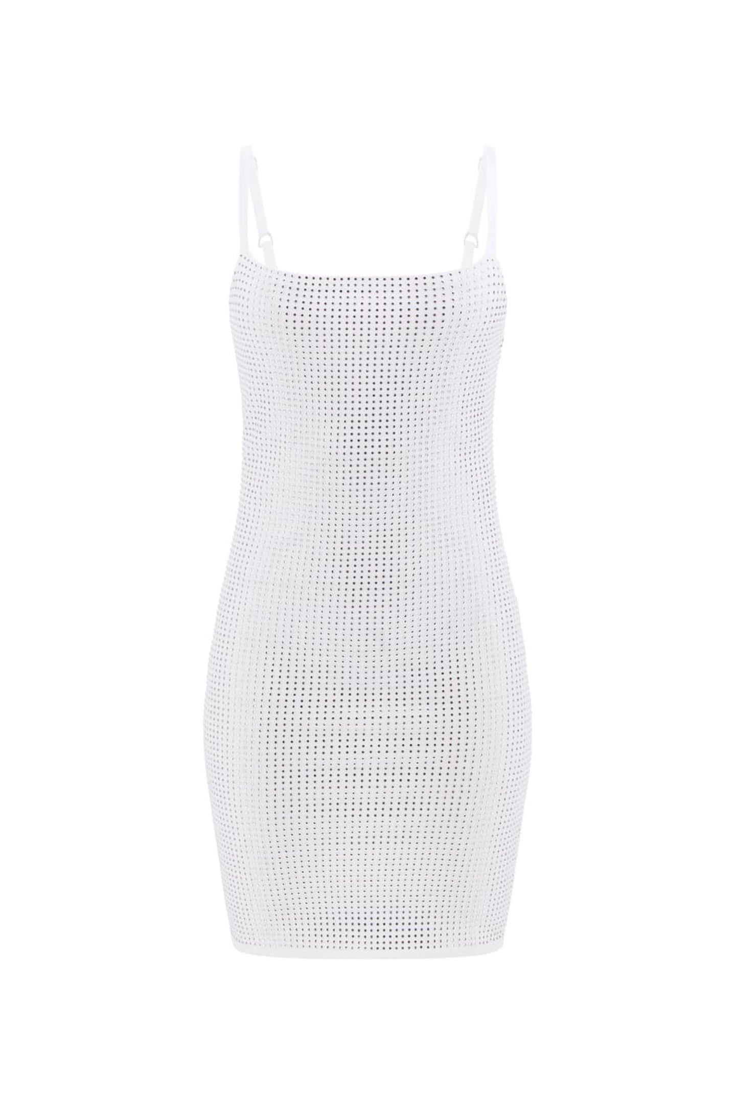 GUESS ECO KHLOE RHINESTONES DR PURE WHITE 6
