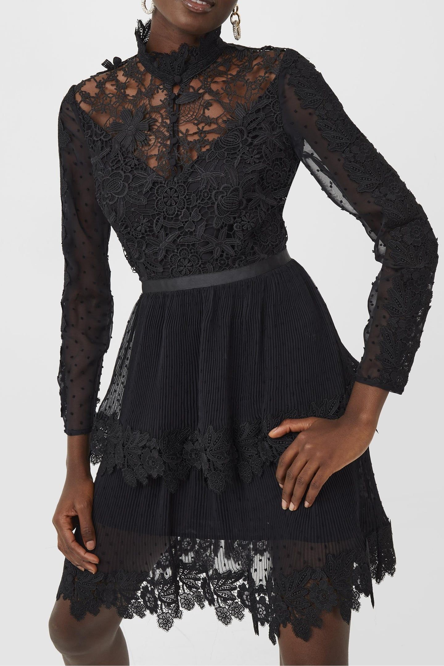 GARIANA LACE DRESS BLACK 1