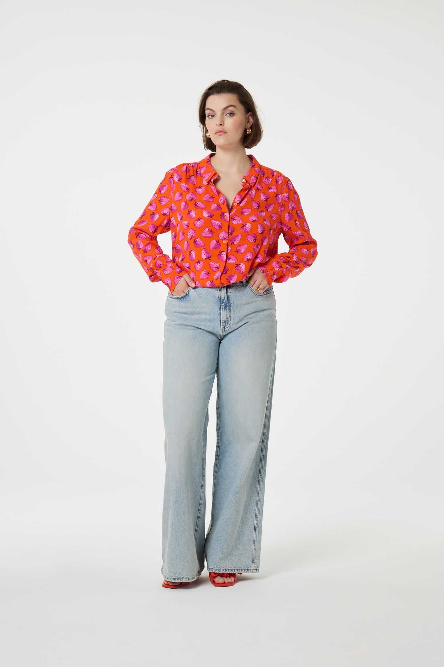 COCO BLOUSE TANGERINE/PINK DREAM 1