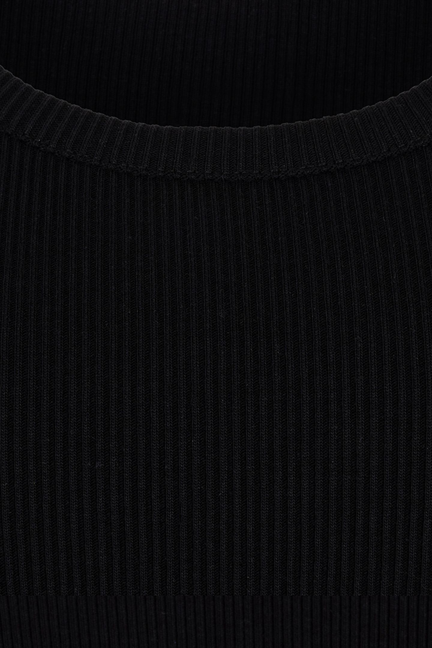 SINGLET RIB KNIT BLACK 7