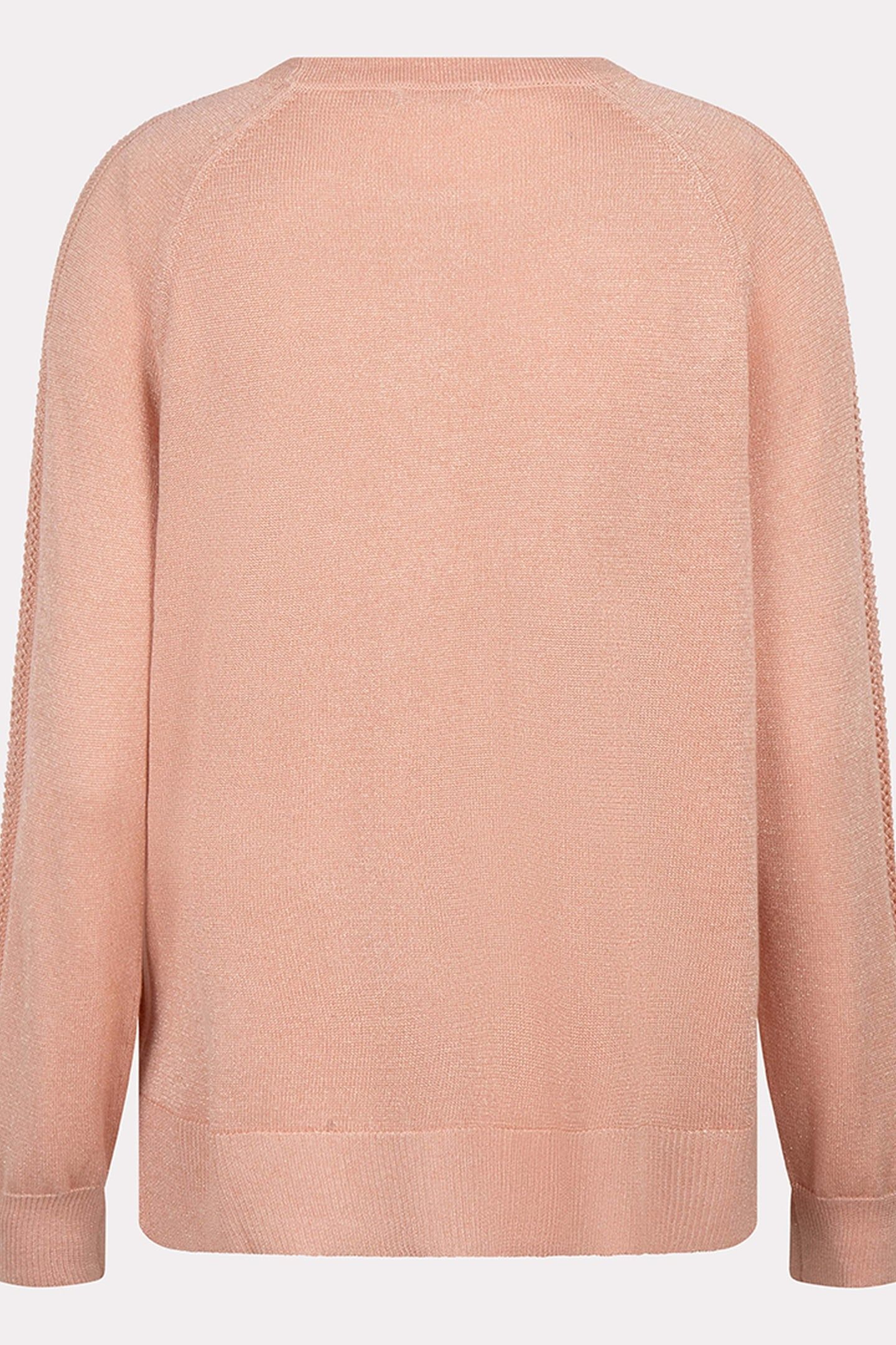 SWEATER RAGLAN POINTELLE LUREX LIGHT APRICOT 6