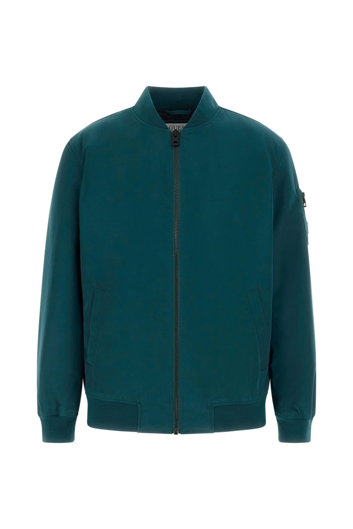 GUESS ECO SATIN BOMBER TRUE TEAL 6