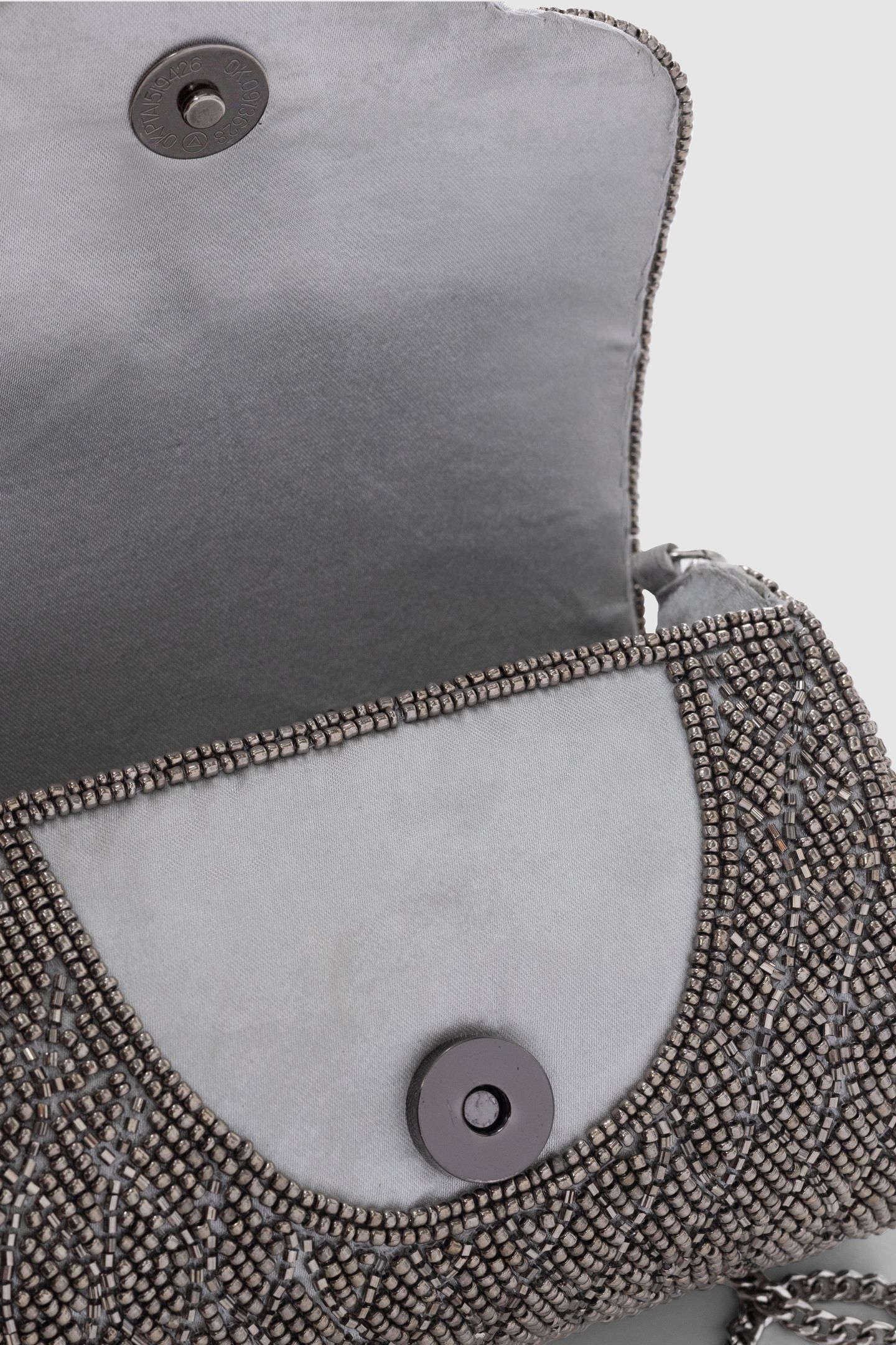 SILVER BEAD EMBROIDERED BAG 6