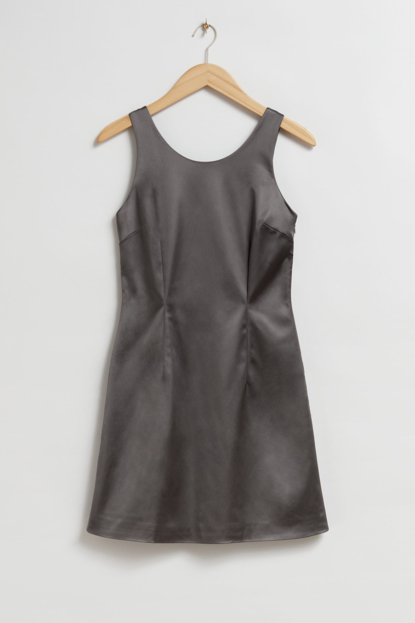 ELLI SATIN DRESS GREY 3