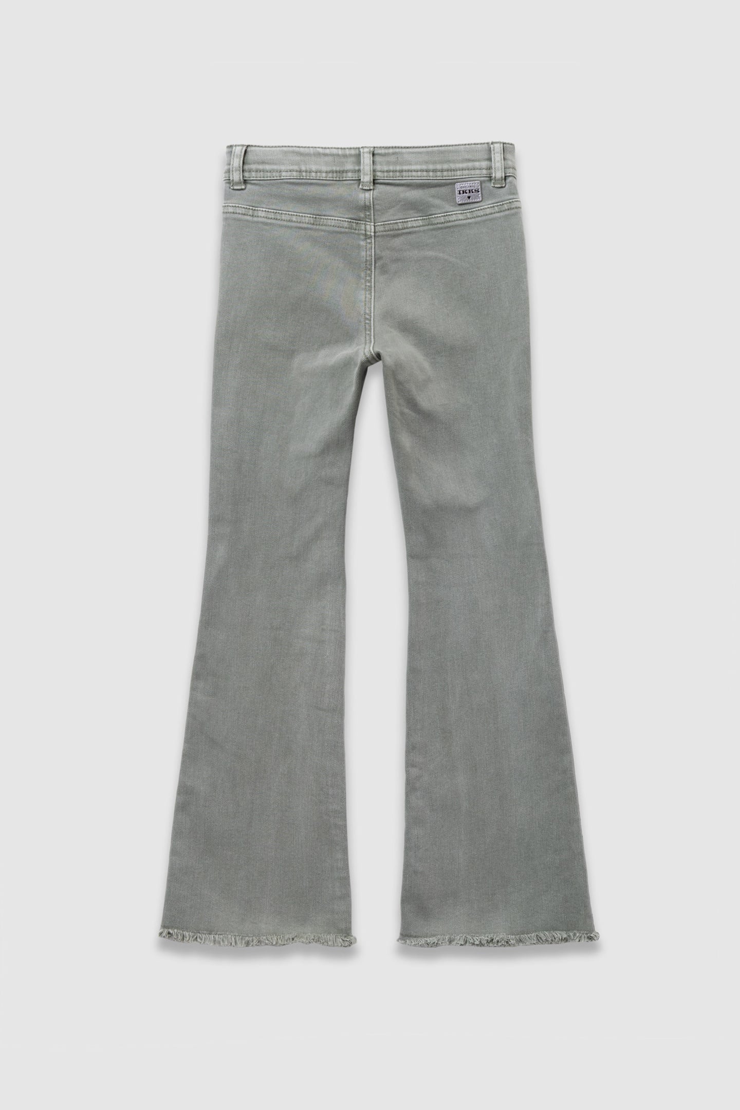 KHAKI FLARE JEANS WITH MAXI POCKETS 2