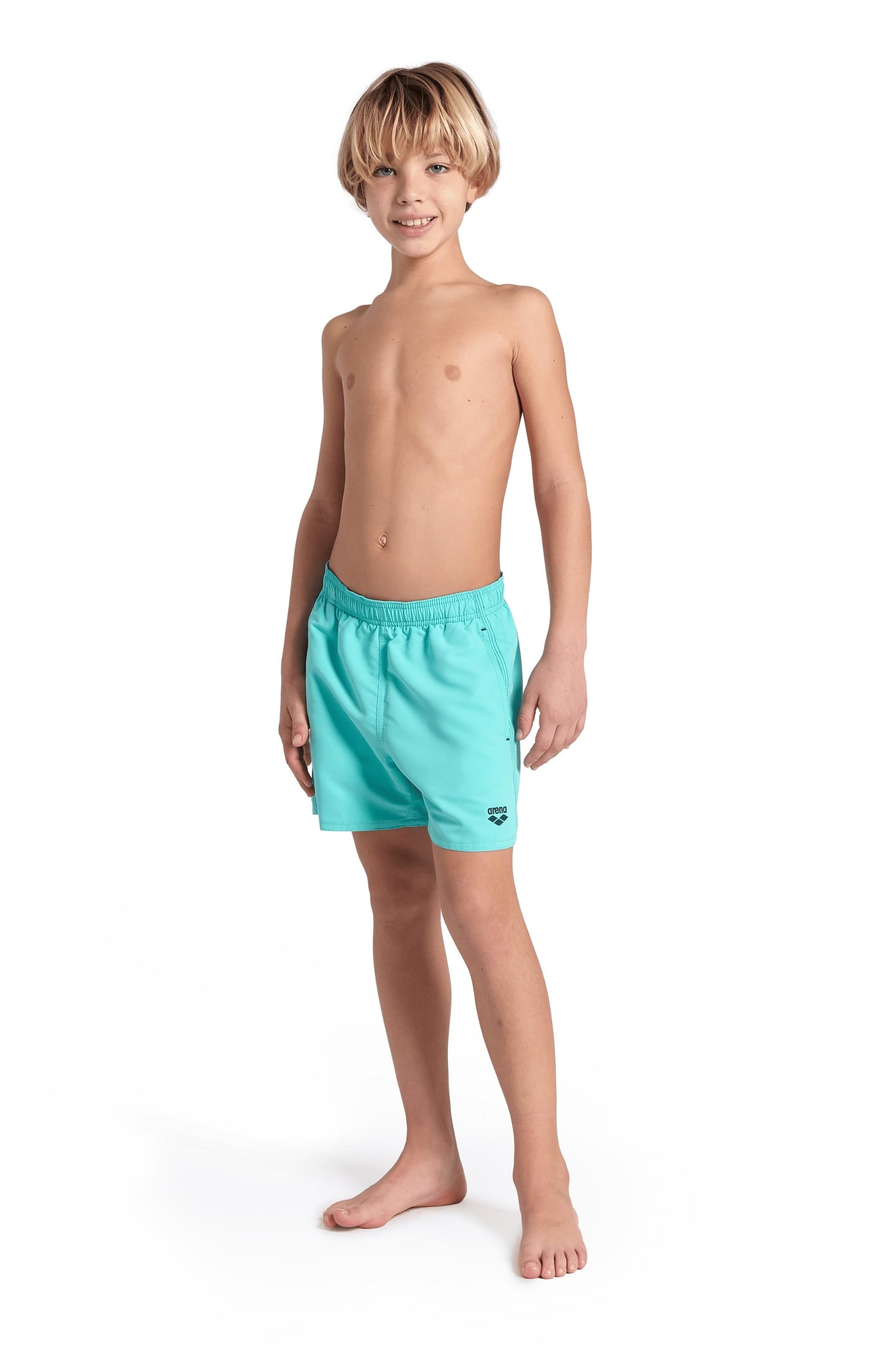 BOYS' BEACH BOXER SOLID R WATER-NAVY 2