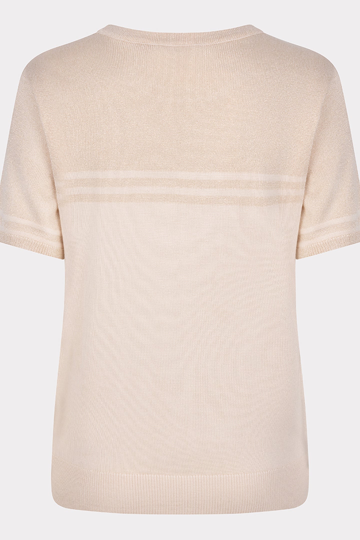 SWEATER S/SLVE STRIPES LUREX IVORY 5