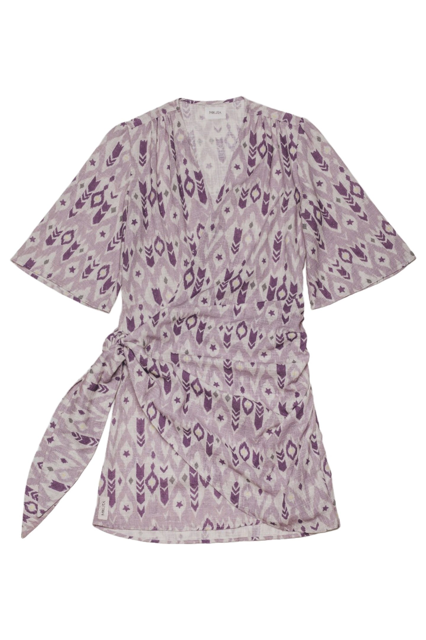 THE PURPLE WRAP DRESS WHITE 3