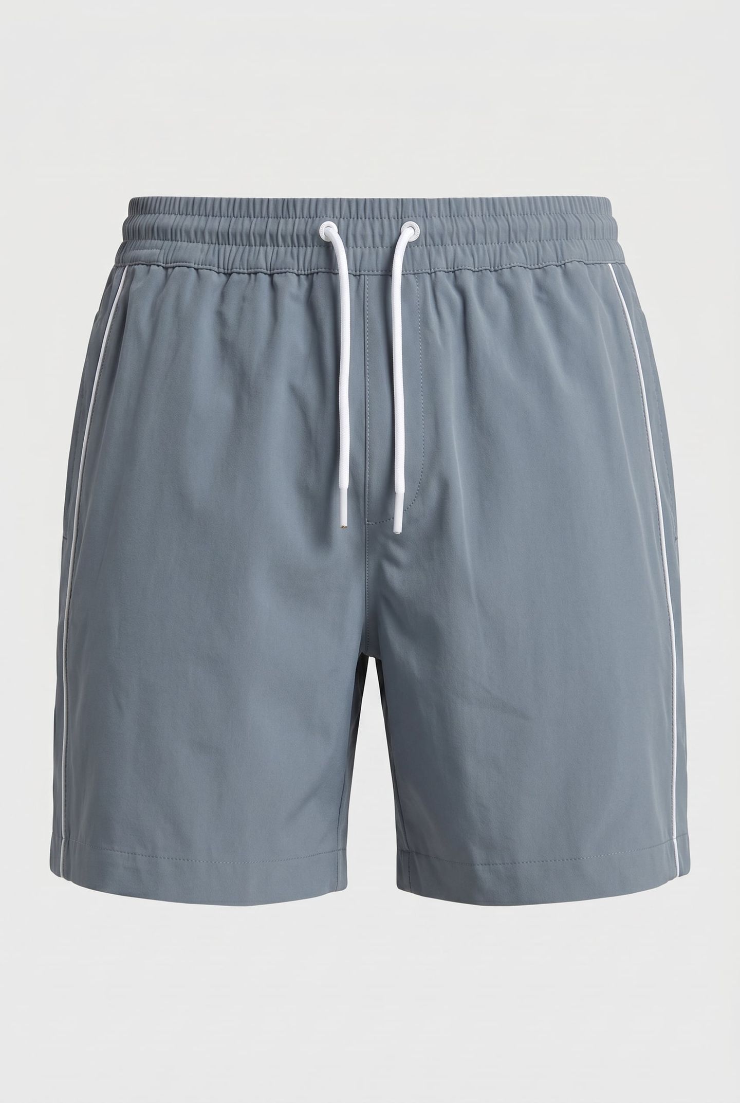 SWIM SHORT WITH PIPING AIRFORCE BLUE/WHITE 3