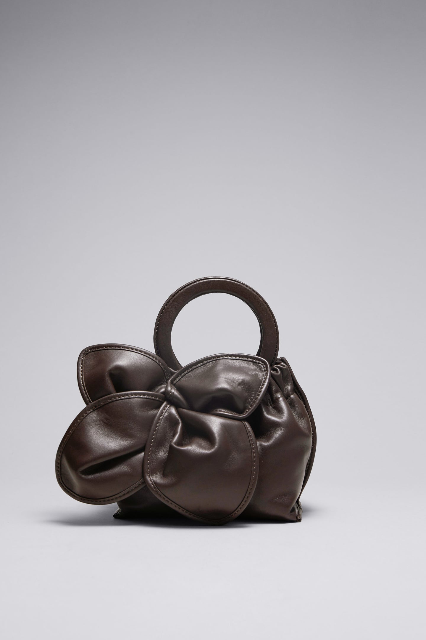 OLIVIA LEATHER HANDBAG BROWN 1