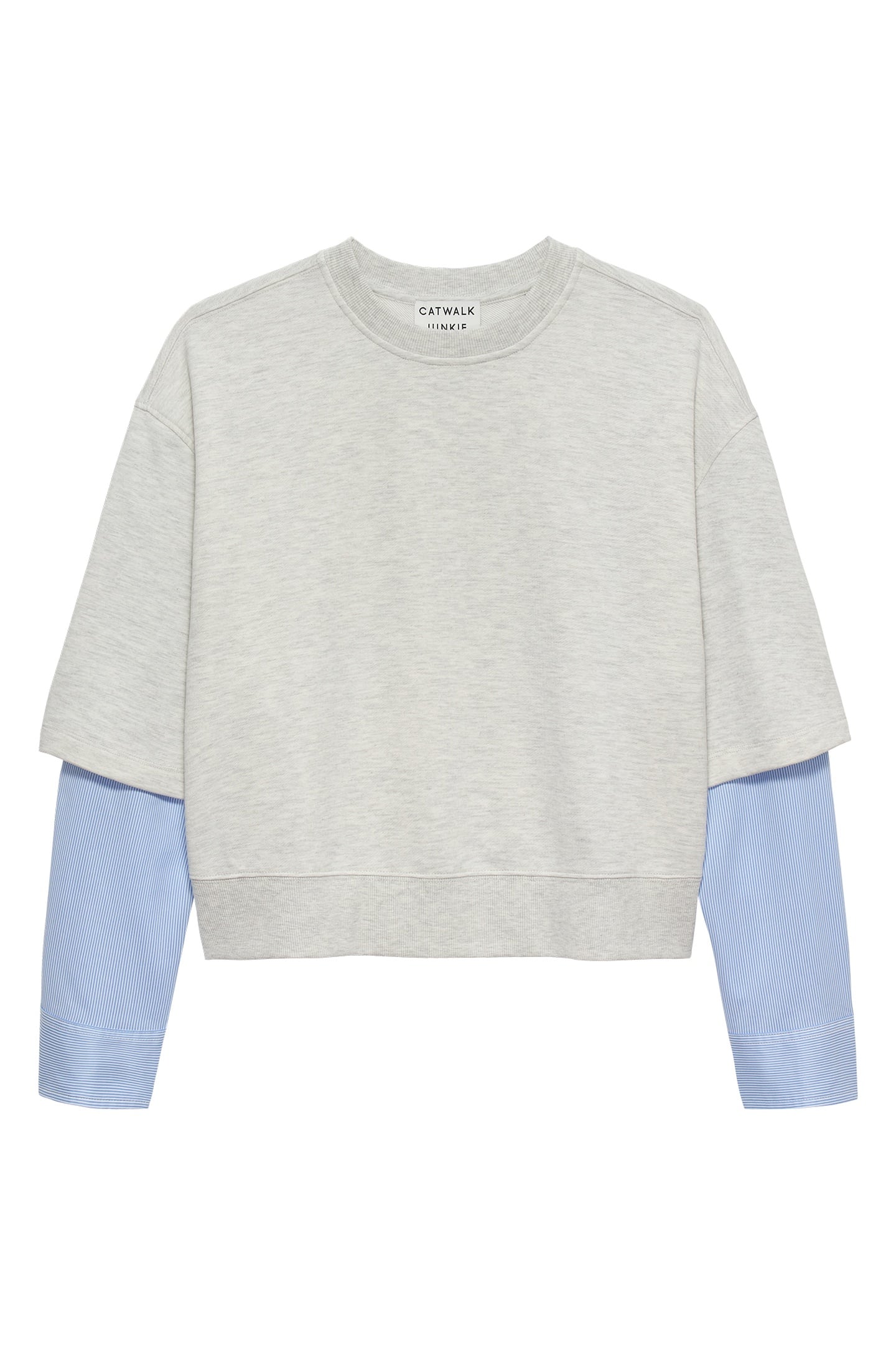 SWEATER WITH BLOUSE SLEEVES GREY MELANGE 3